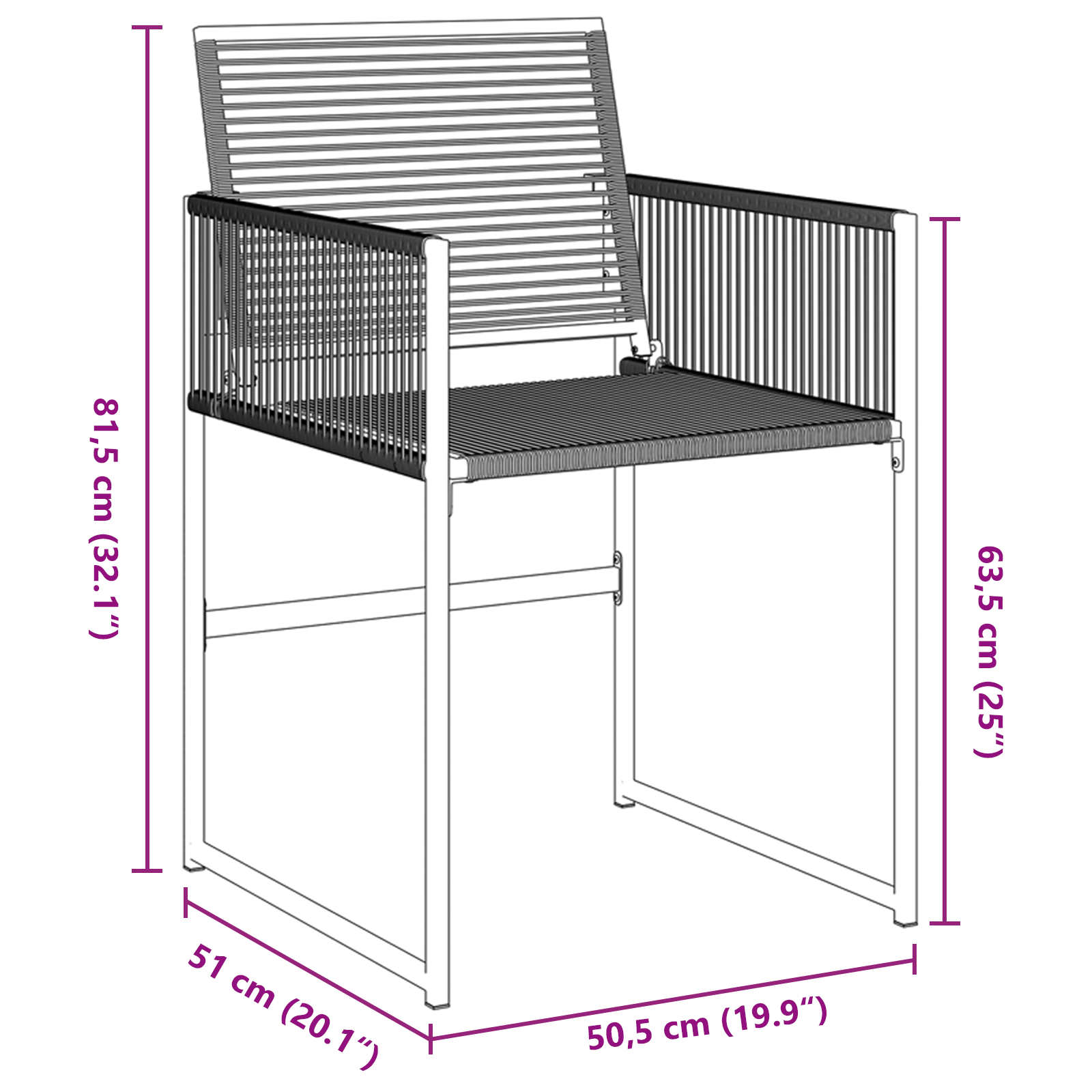9-частен градински трапезен комплект черен полиратан - Image 10
