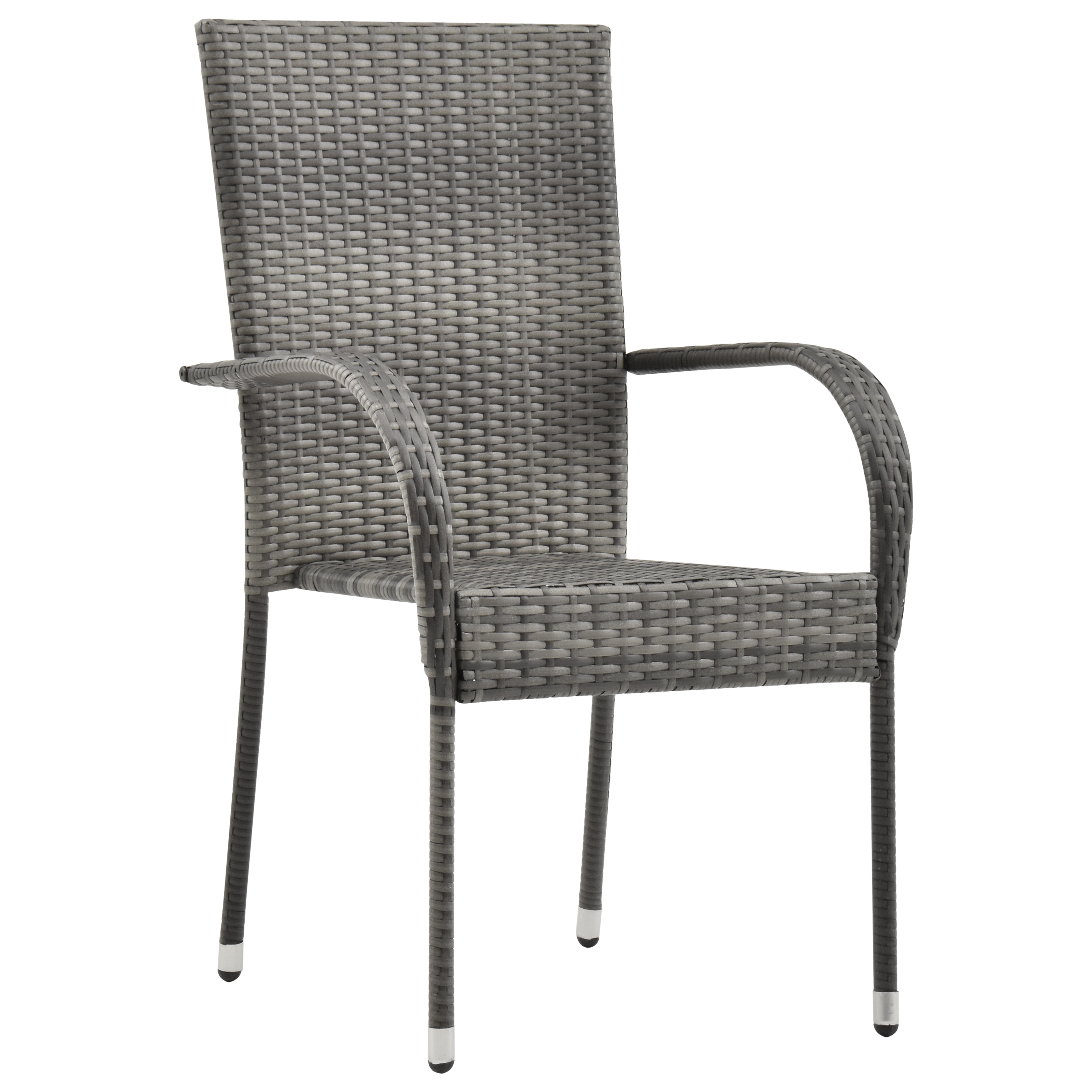 7-teiliges Garten-Essset Grau Poly-Rattan - Gartenmöbel - Your Garden Eden