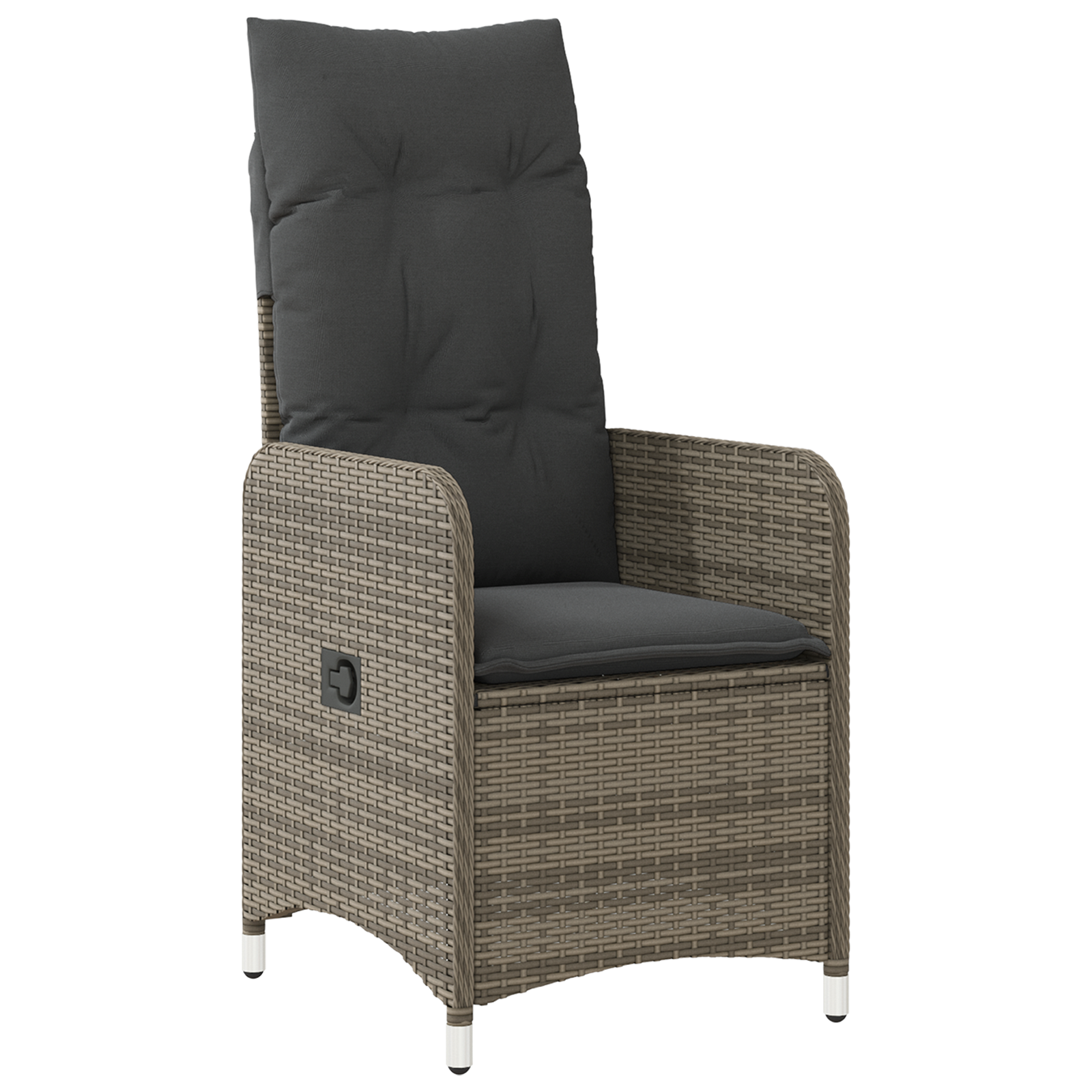 9 частен комплект за градината с възглавници сив полиратан - Image 6