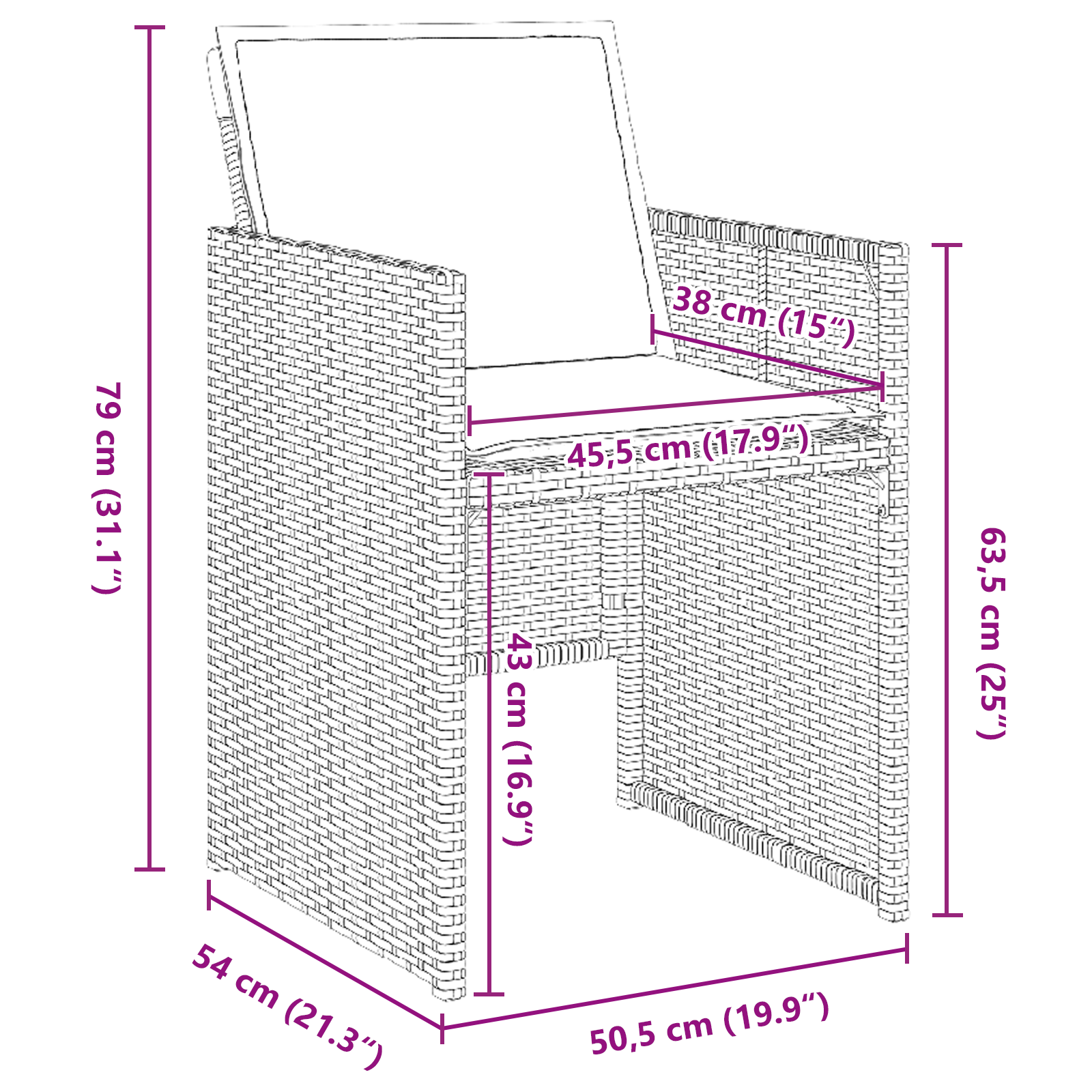 Комплект за градинска трапезария с 5 части и възглавници сив полиратан - Image 10