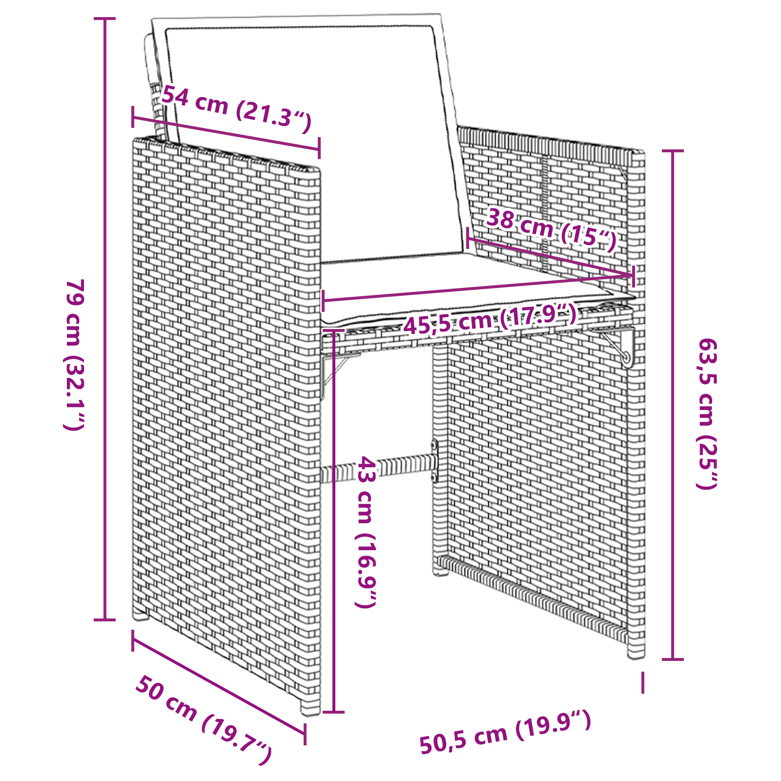 5 Piece Garden Dining Set with Cushions Light Grey Poly Rattan - Image 10