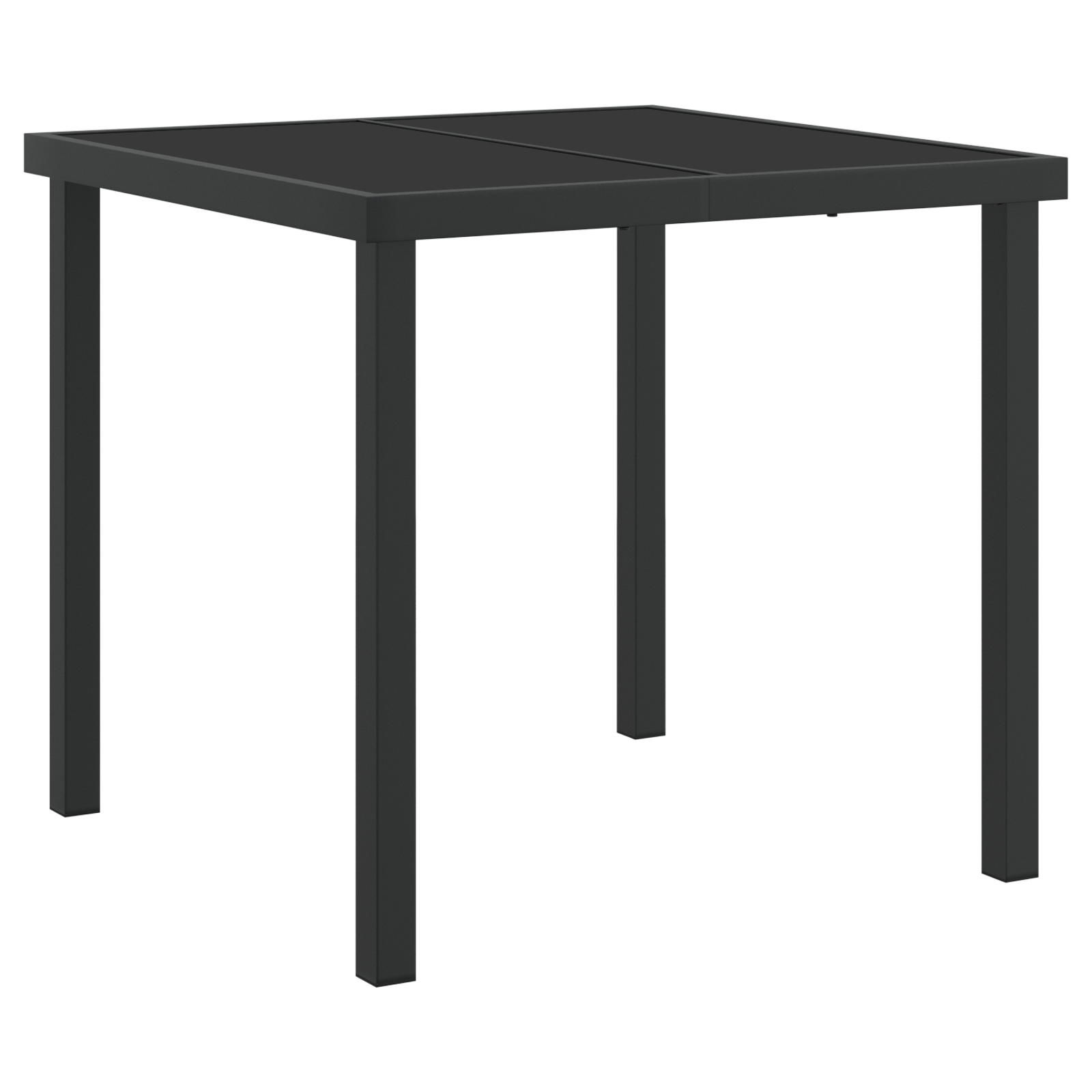 Thumbnail - vidaXL 5-teiliges Esszimmer-Set für den Garten mit Kissen in Schwarz aus Poly Rattan.