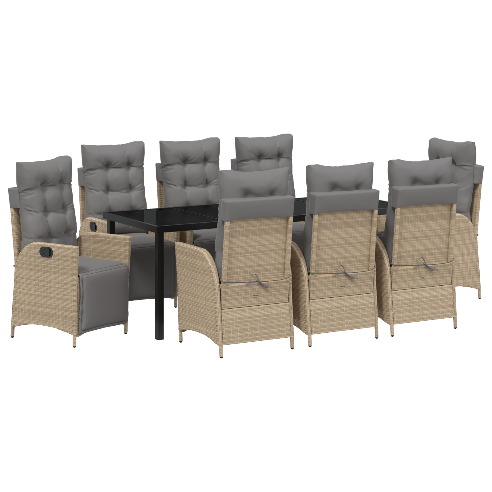 9 Часова Градинска Динамична Система Бежов Полиратан - Image 2