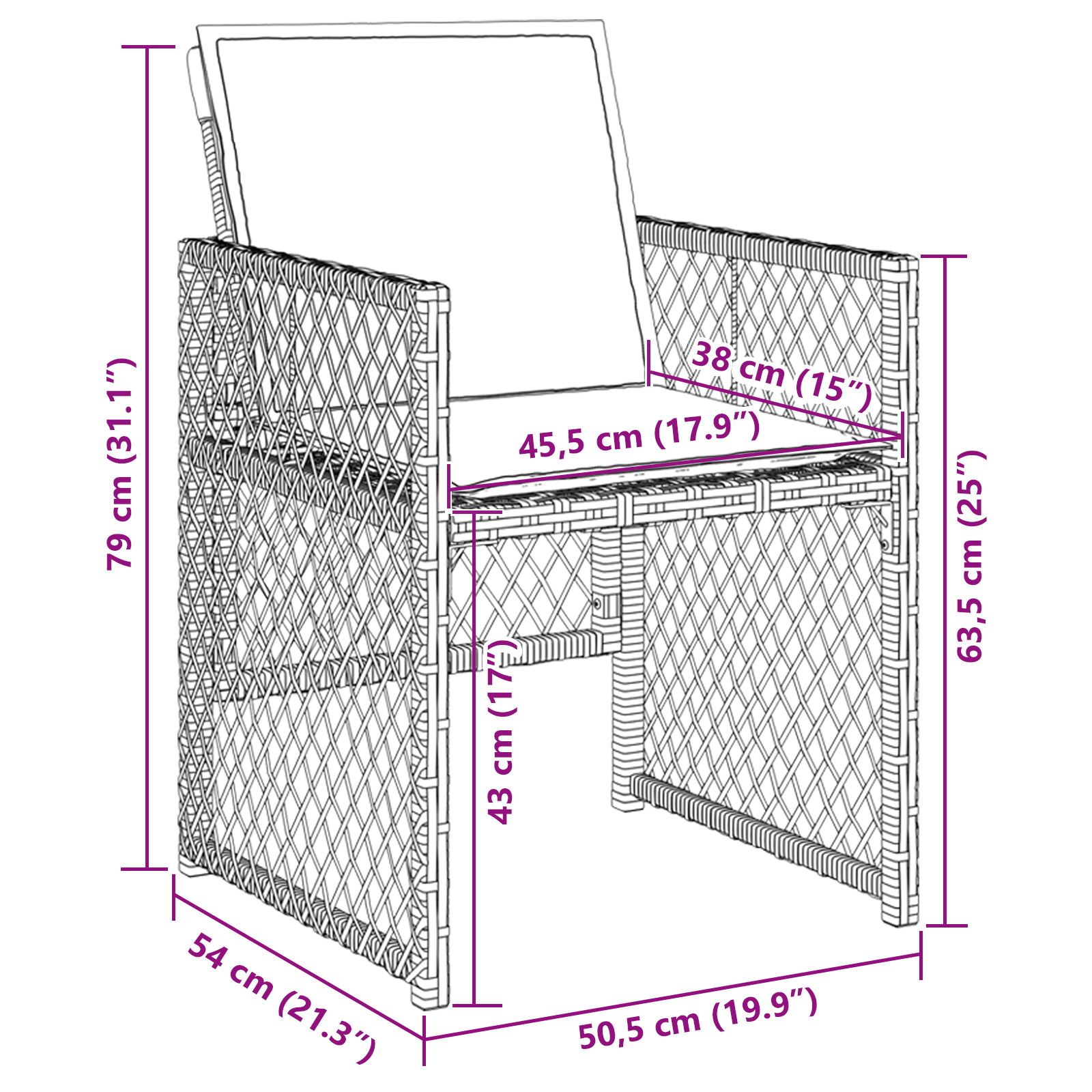5 Piece Garden Dining Set with Cushions Light Grey Poly Rattan - Image 10