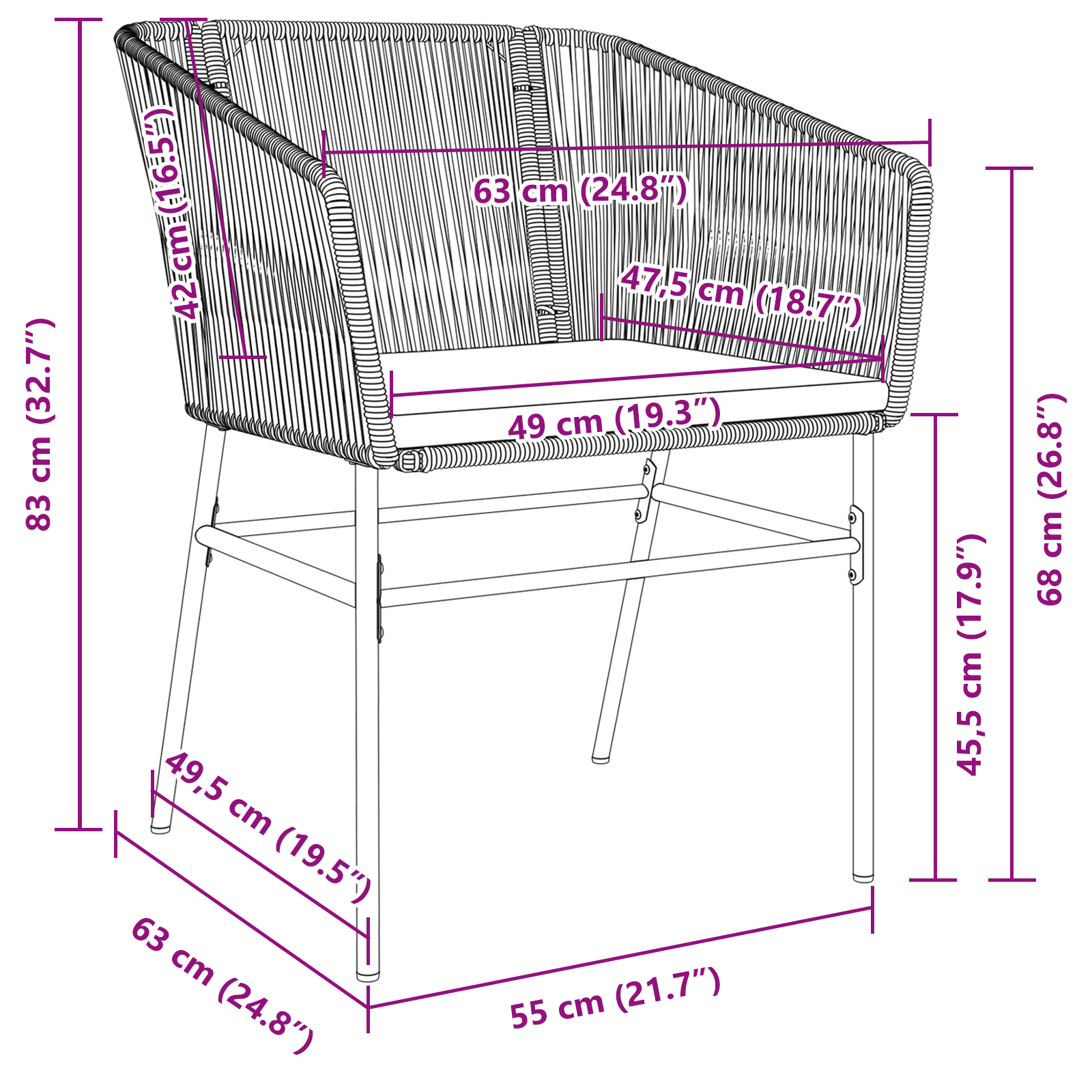 Комплект от 5 Черно, Тъмно сиво - Image 10