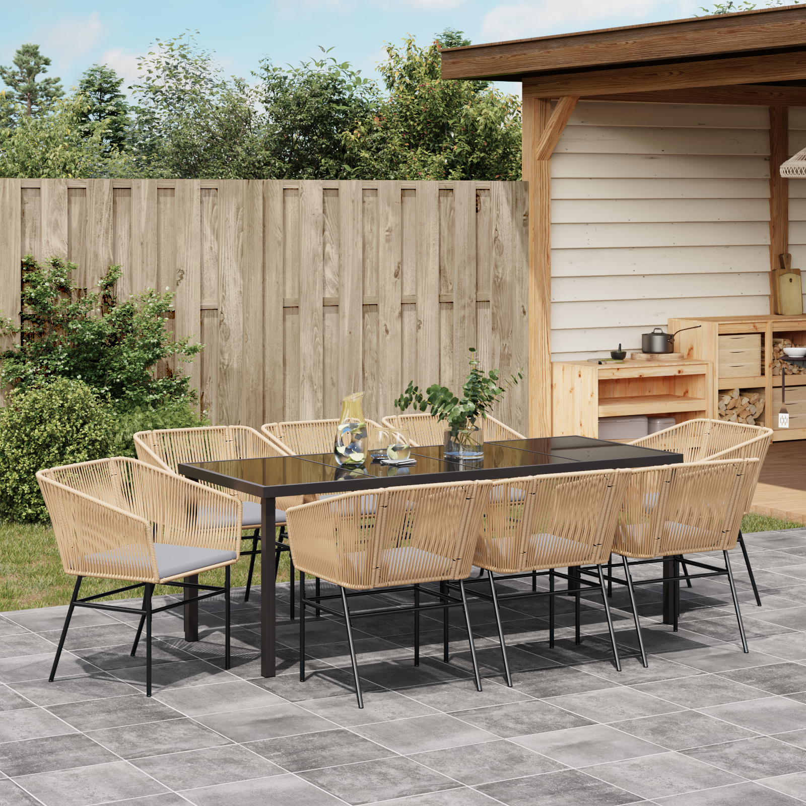 Комплект от 5 Кафяв, Светло сив, Черен - Image 4