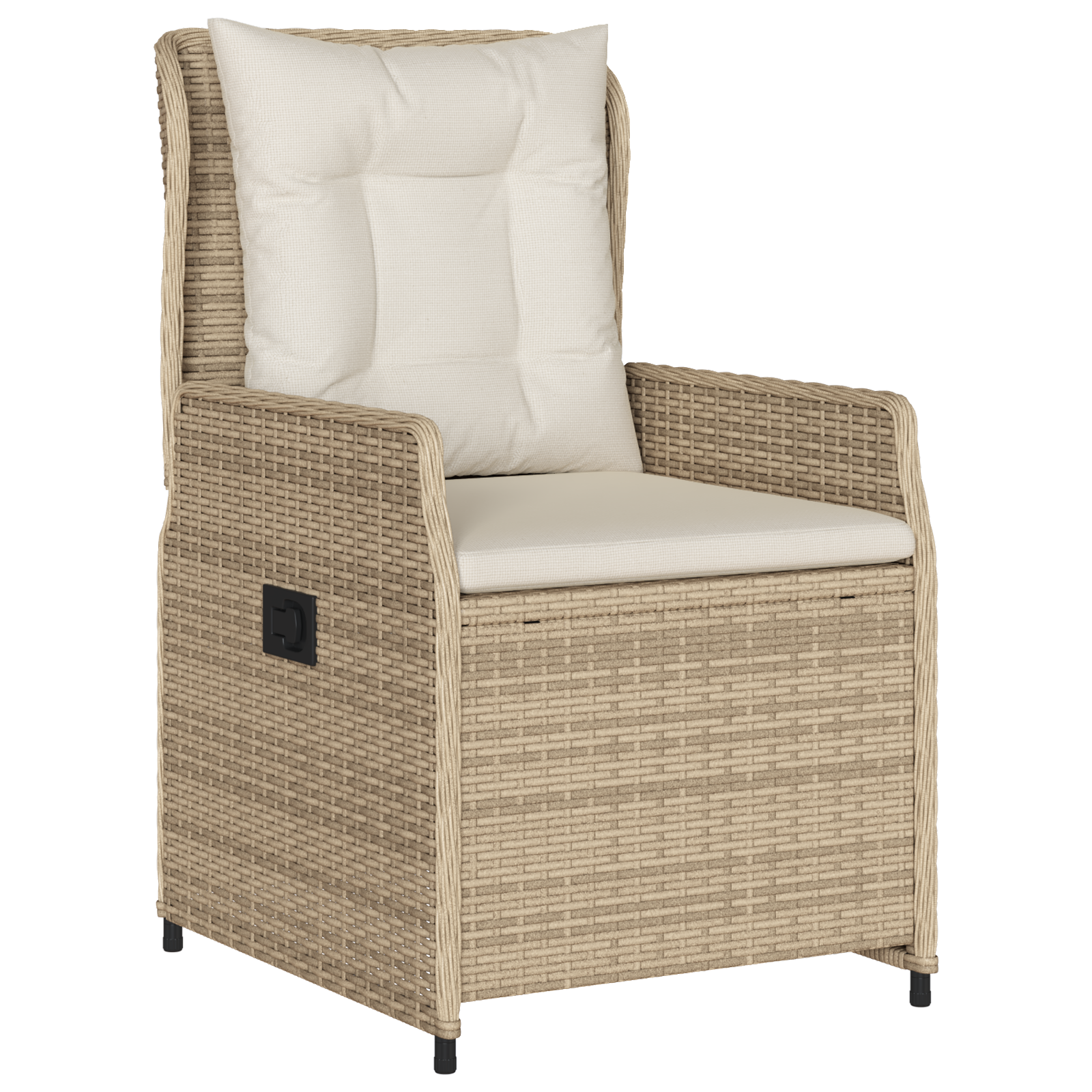 Conjunto de Jantar de 5 Peças em Rattan Bege