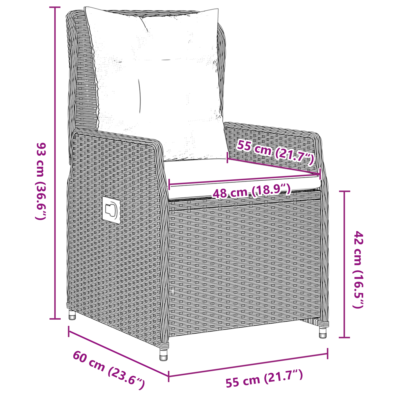 Conjunto de Jantar de 5 Peças para Jardim Cinza Claro de Rattan Poliéster, Mesa de Jardim Preta 80x80x73 cm Vidro Temperado