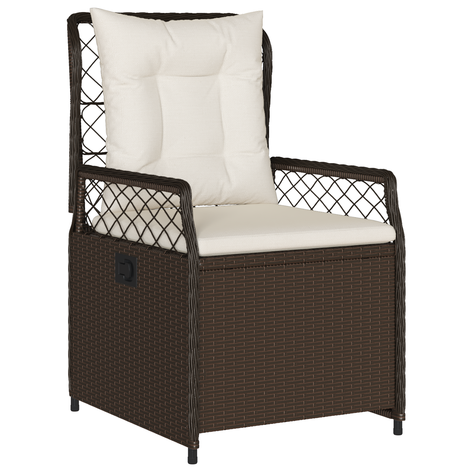Conjunto de Jantar para Jardim 5 Peças em Rattan Sintético Castanho