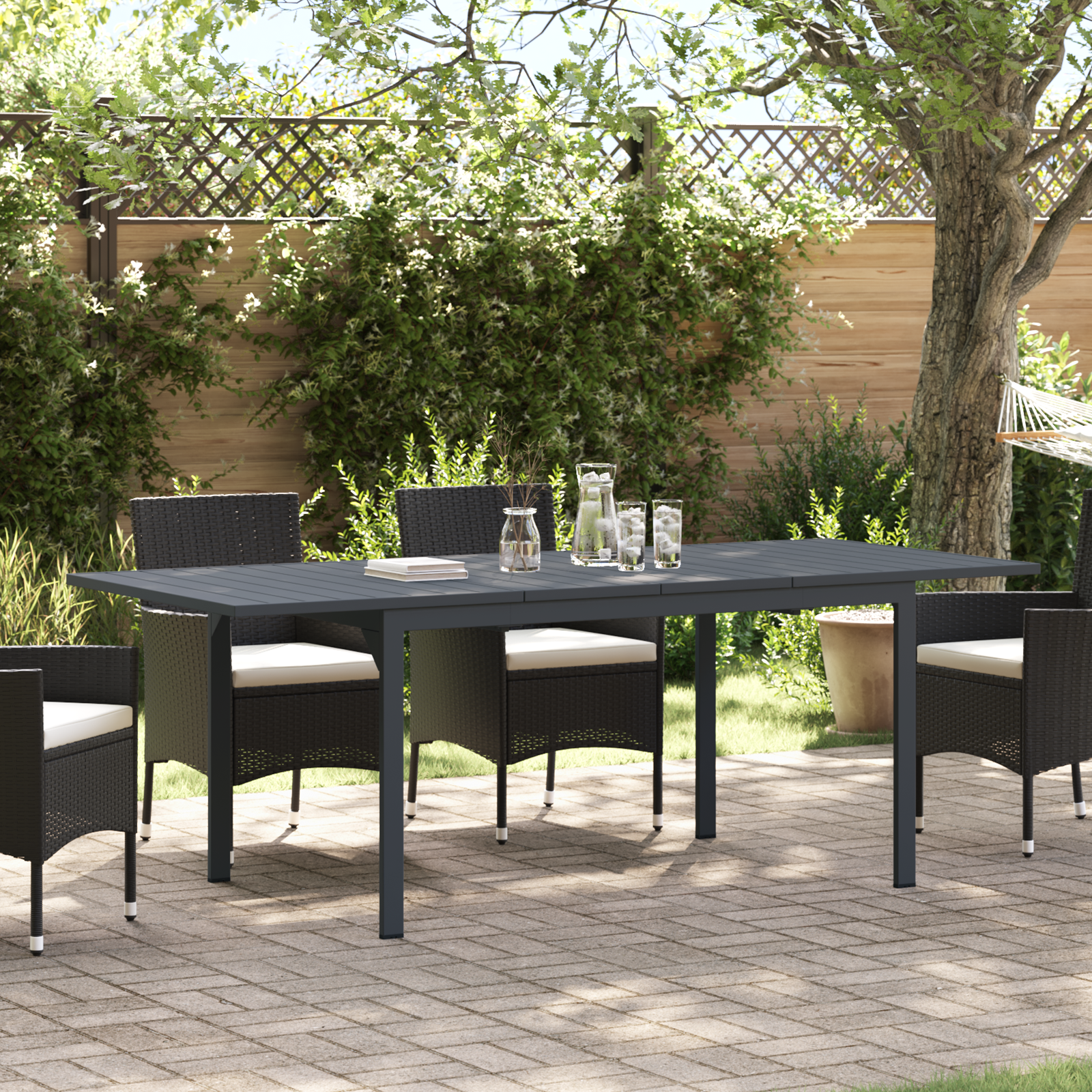 Extension Tables 2 pcs Anthracite 210x90x73 cm Steel