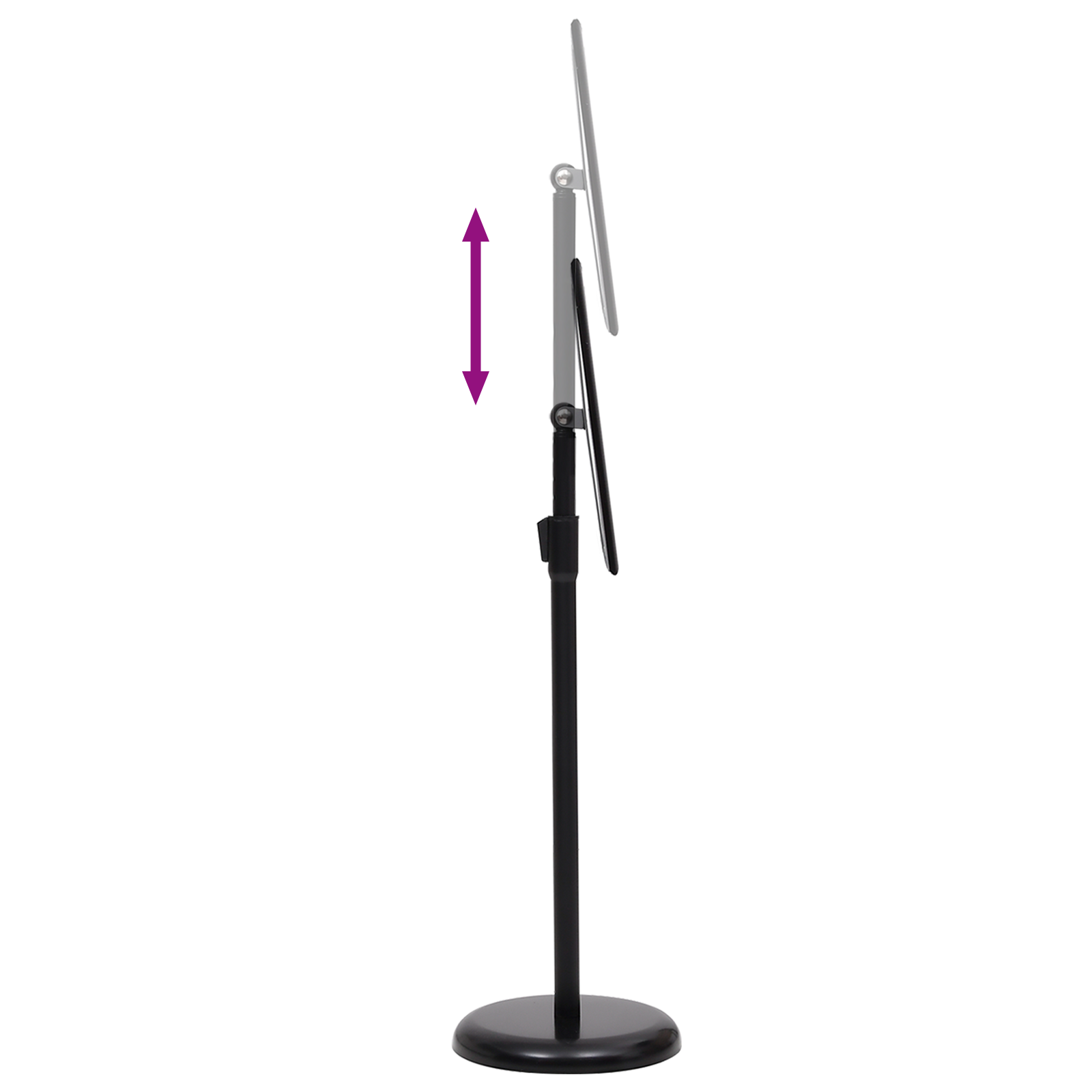 A4 Pedestal Poster Stands 2 pcs Black Aluminium Alloy - Image 4