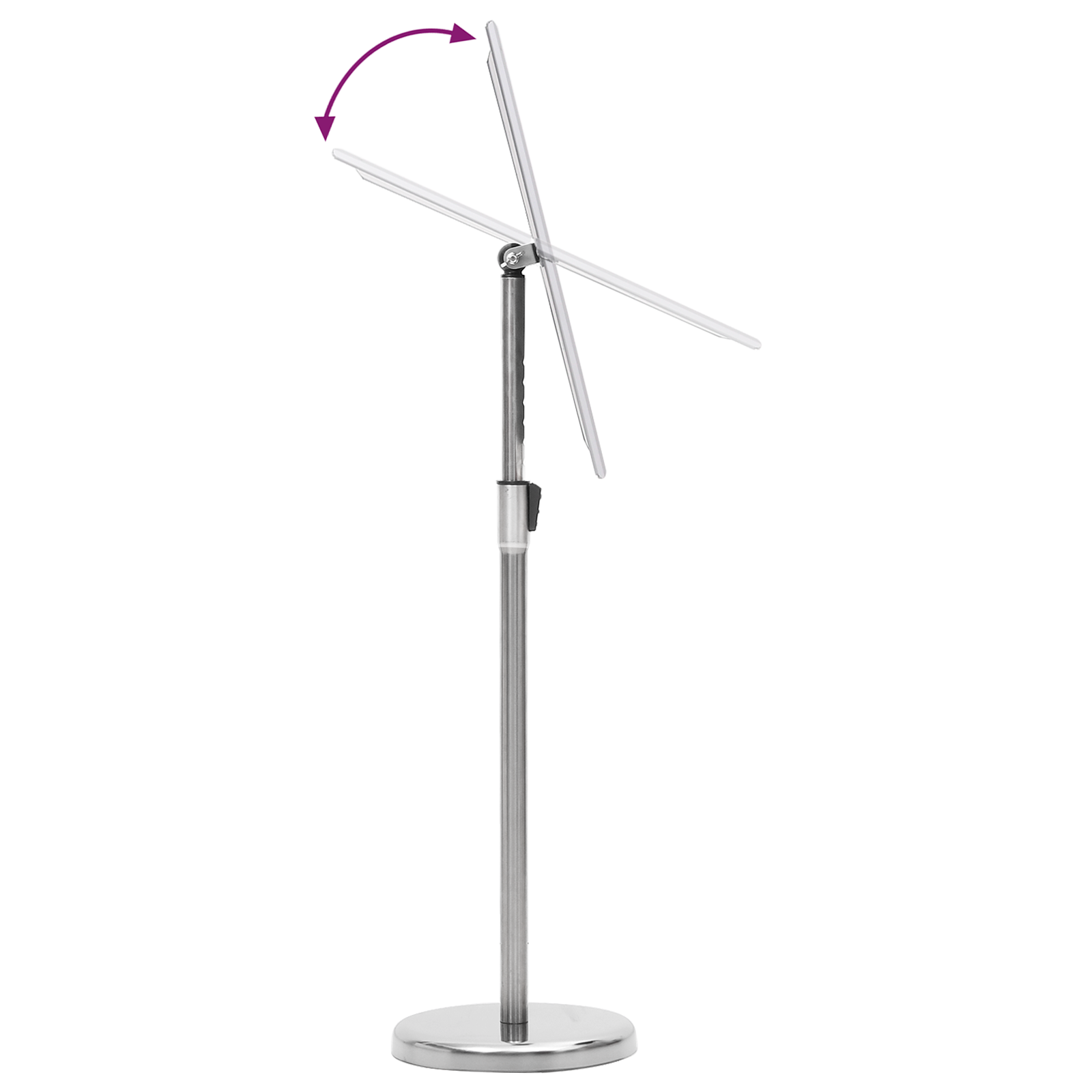 A4 Pedestal Poster Stands 2 pcs Silver Aluminium Alloy - Image 5