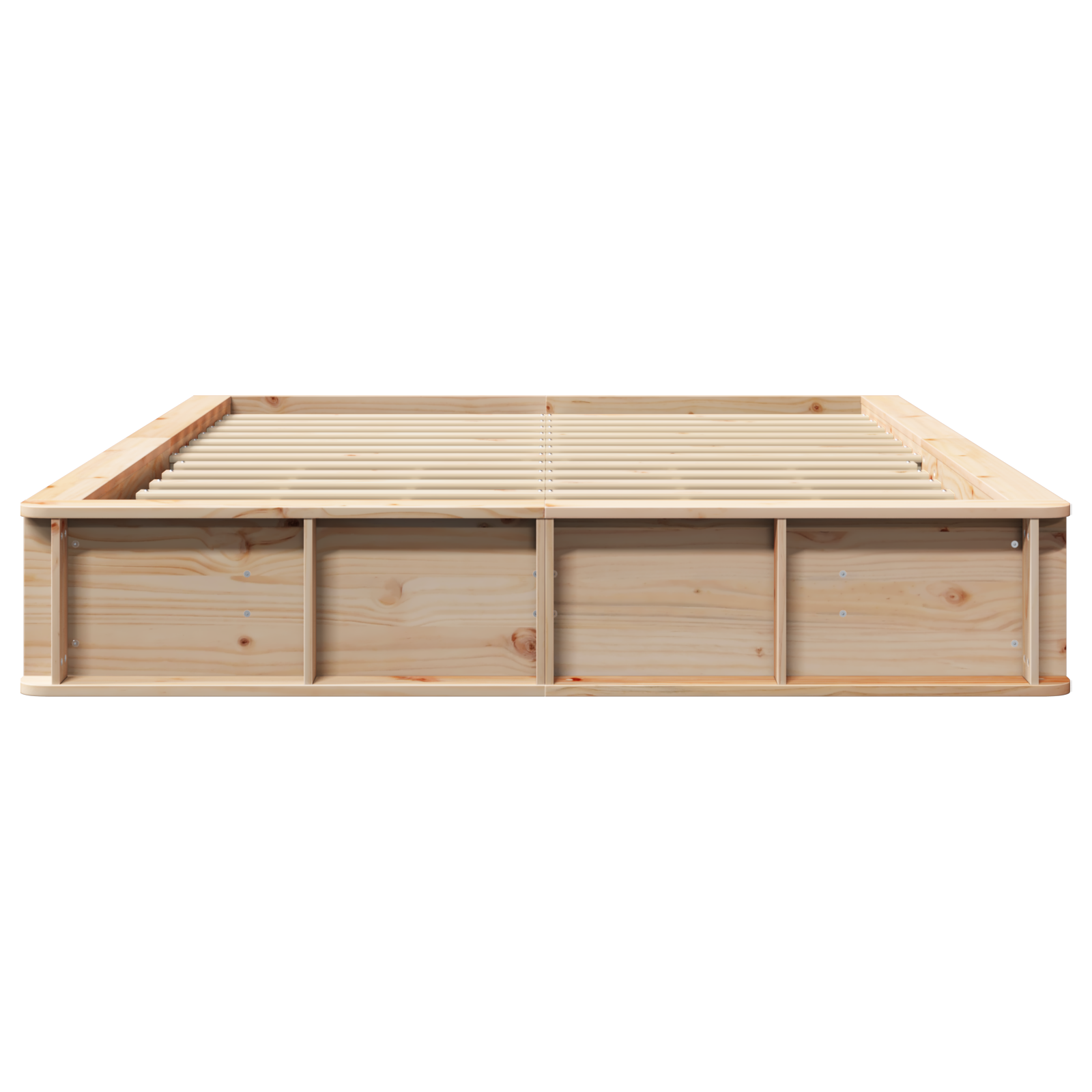 Bedframe Bruin 150 x 200 cm Massief grenenhout