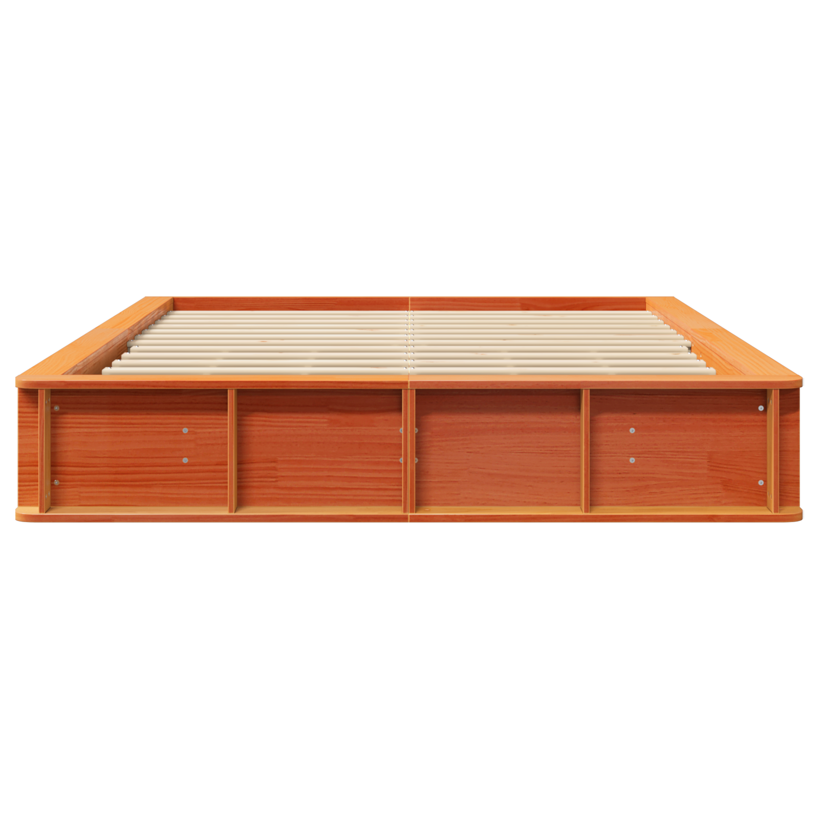 Bedframe Wasbruin 150 x 200 cm Massief grenenhout