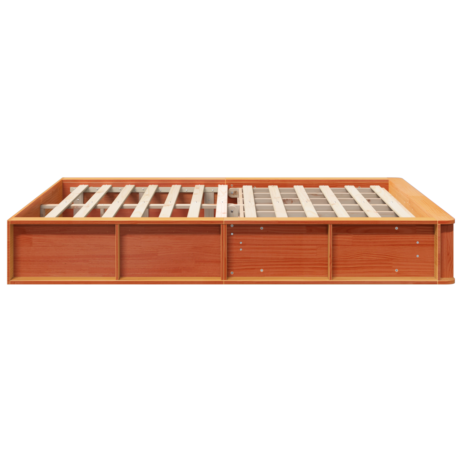 Bedframe Wasbruin 150 x 200 cm Massief grenenhout