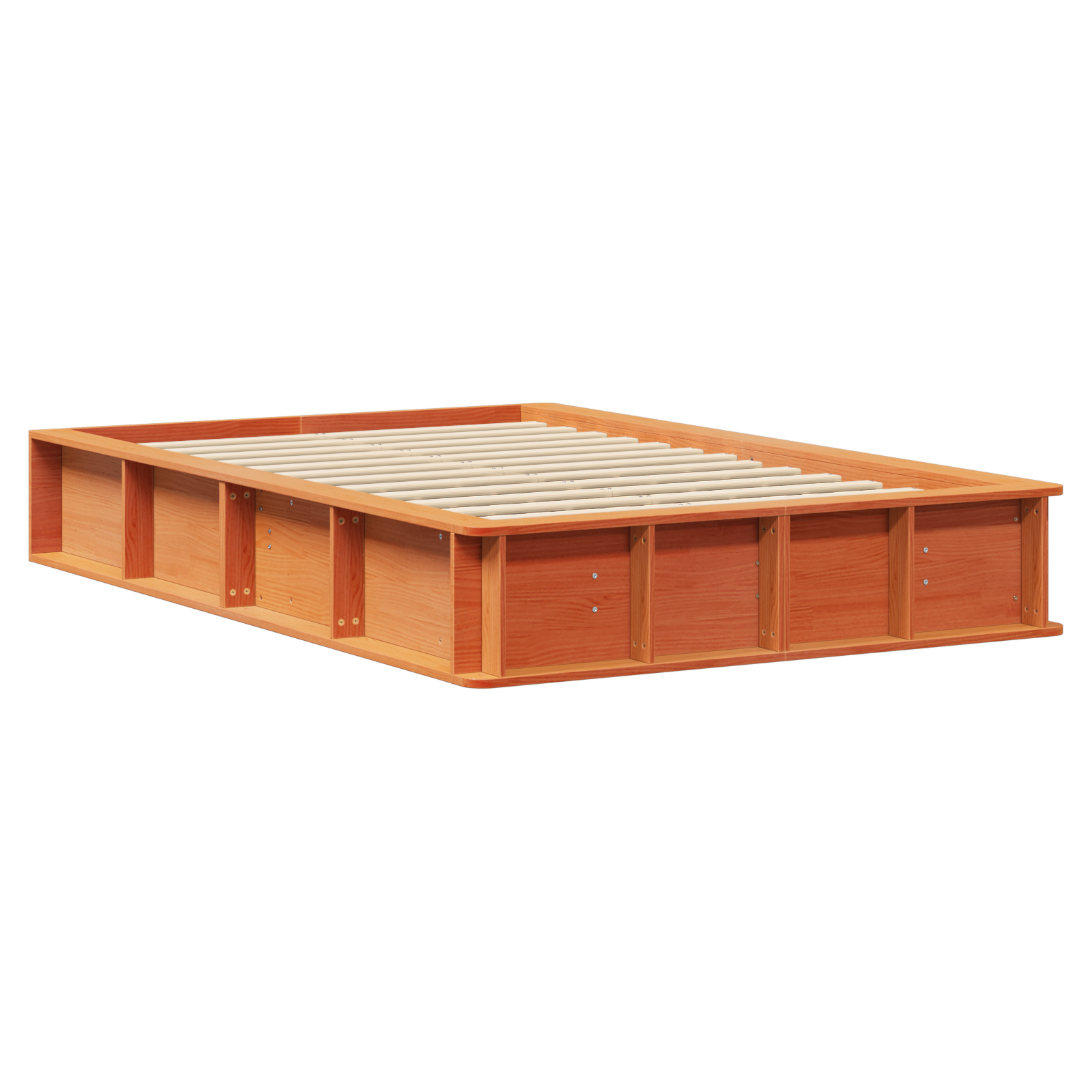 Bedframe Wasbruin 120 x 200 cm Massief grenenhout