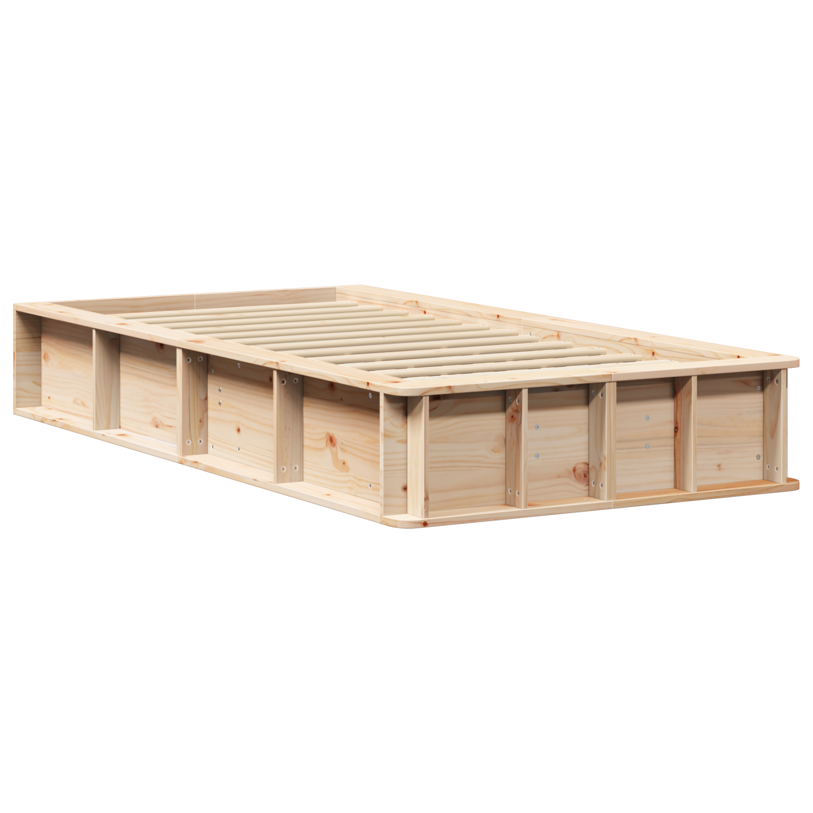 Bedframe Bruin 90 x 200 cm Massief grenenhout