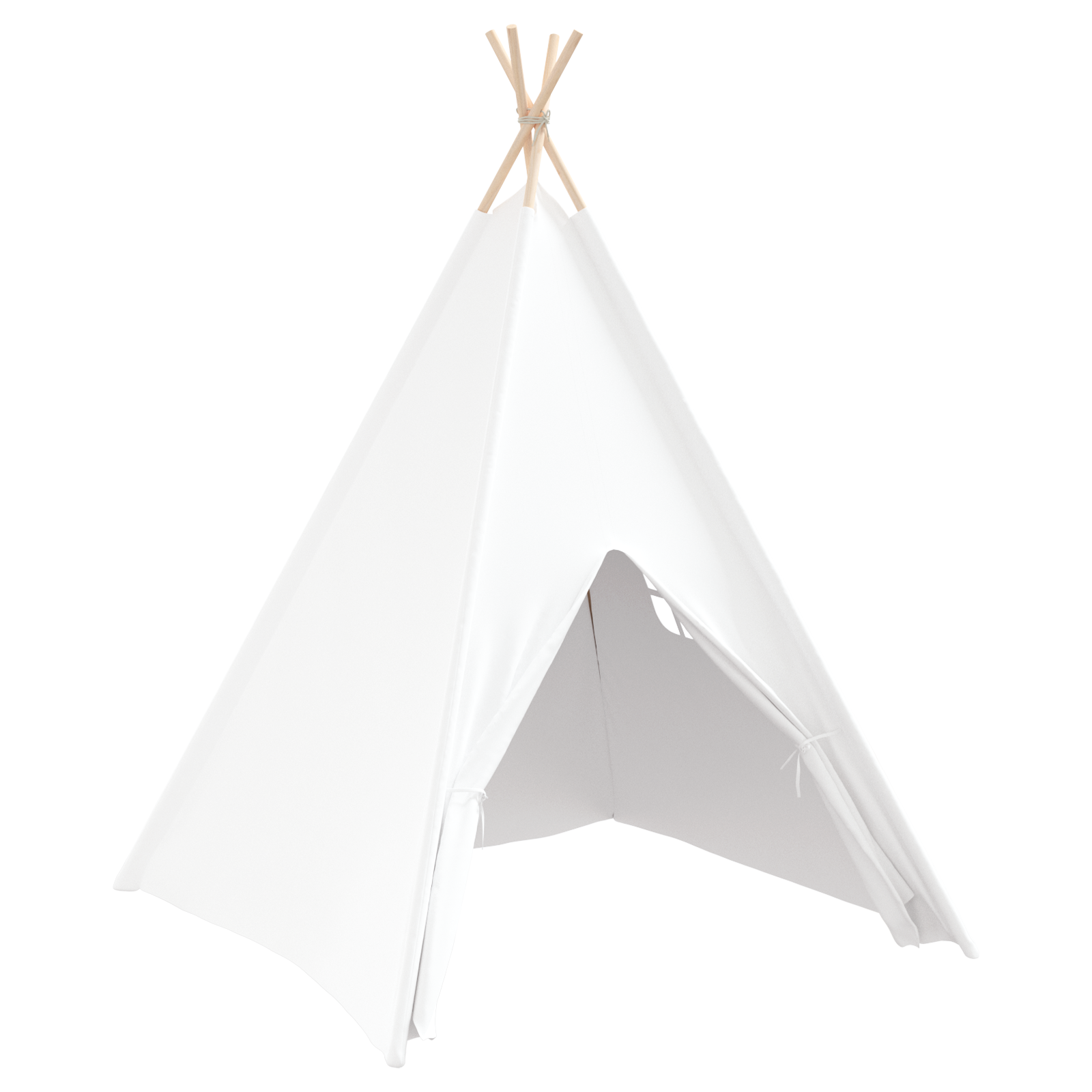 Children Teepee Tent with Bag Peach & Playballs Skin White - Image 6
