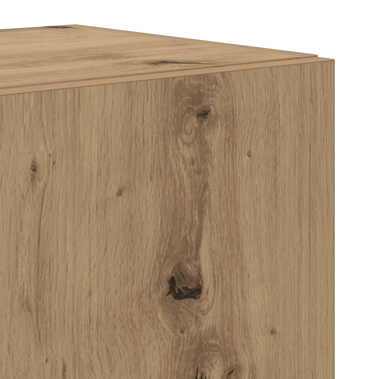 4 dalių TV spintos rinkinys su amatininkų ąžuolo apdaila, skirtas montuoti ant sienos - Image 9