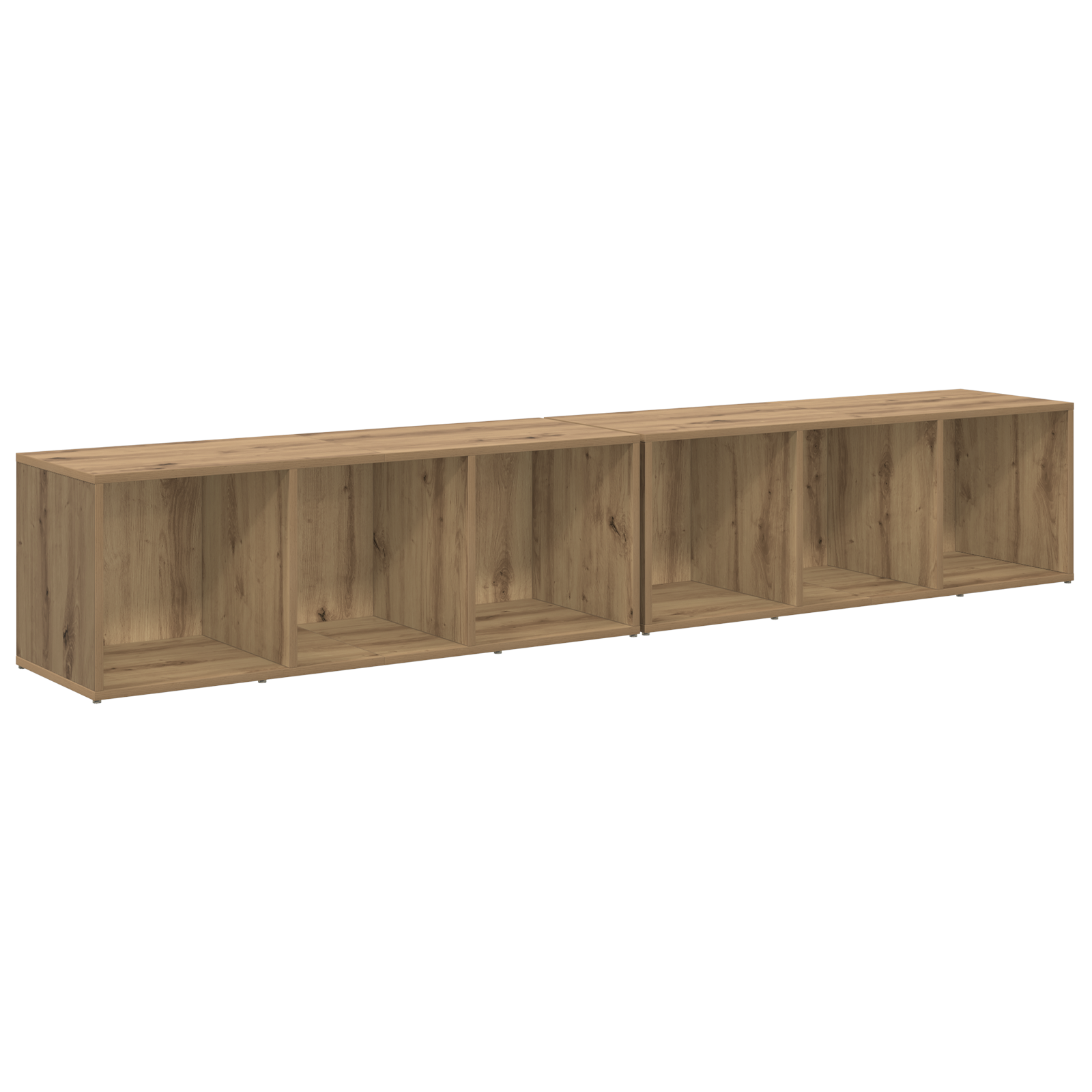 Thumbnail - vidaXL TV-Schrank-Set 2 pcs Artisan Eiche 37 x 35 x 107 cm