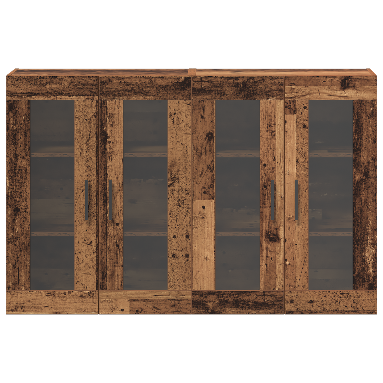 Wall Mounted Cabinets 2 pcs Old Wood 69.5x34x90 cm Engineered Wood - Image 6