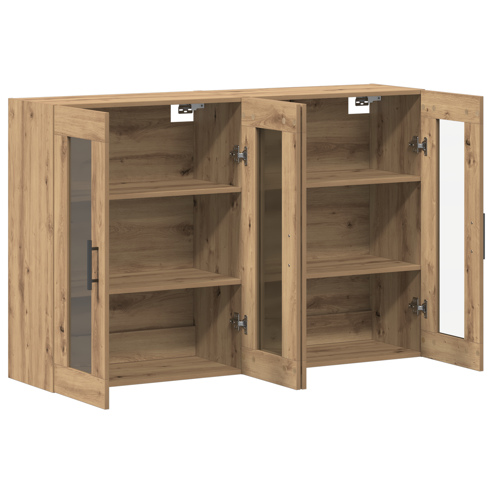 Wall Mounted Cabinets 2 pcs Artisan Oak 69.5x34x90 cm Engineered Wood - Image 5