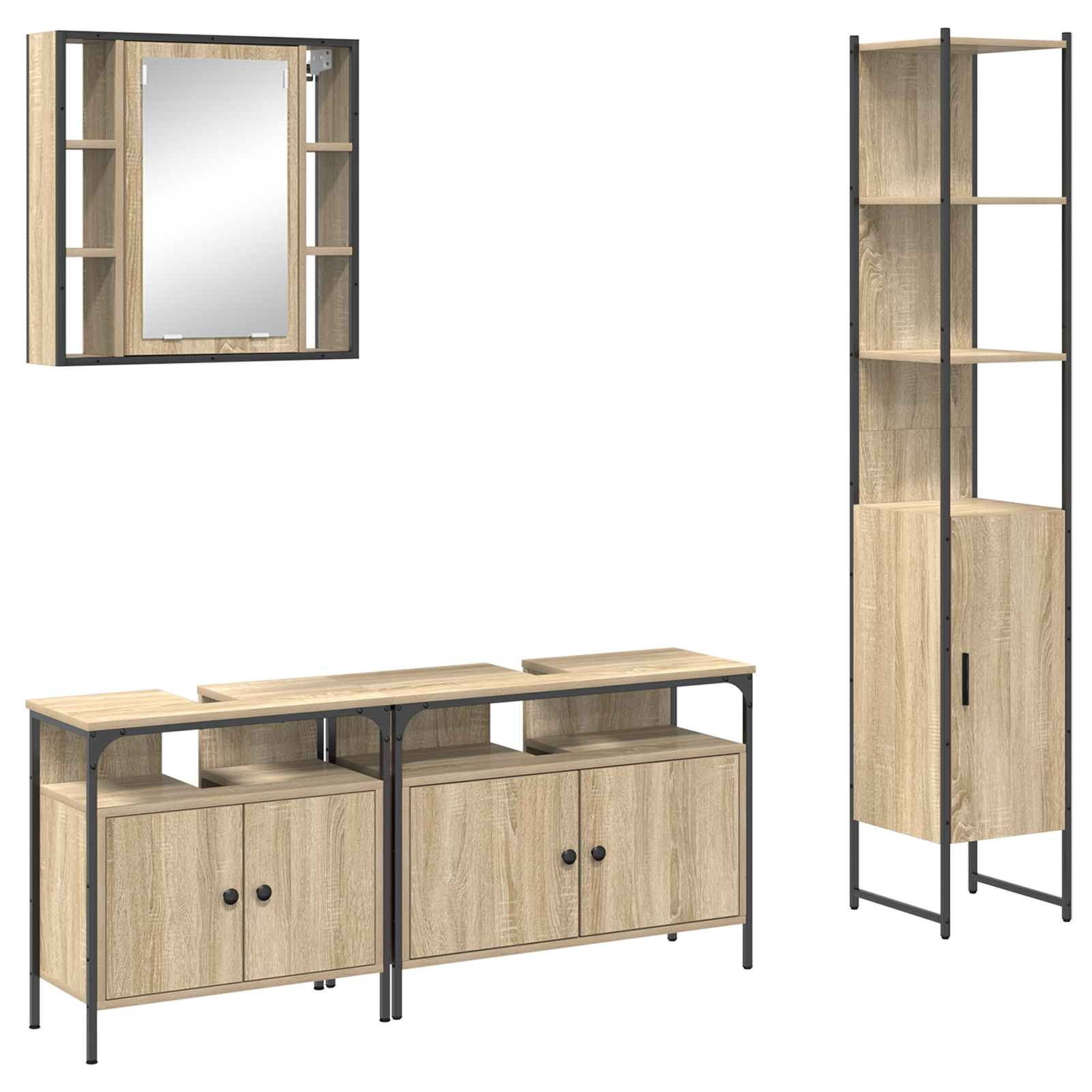 Bathroom Cabinet Set, Bathroom Cabinet Sets, Bathroom Cabinet Set vidaXL - Picture 46 of 104