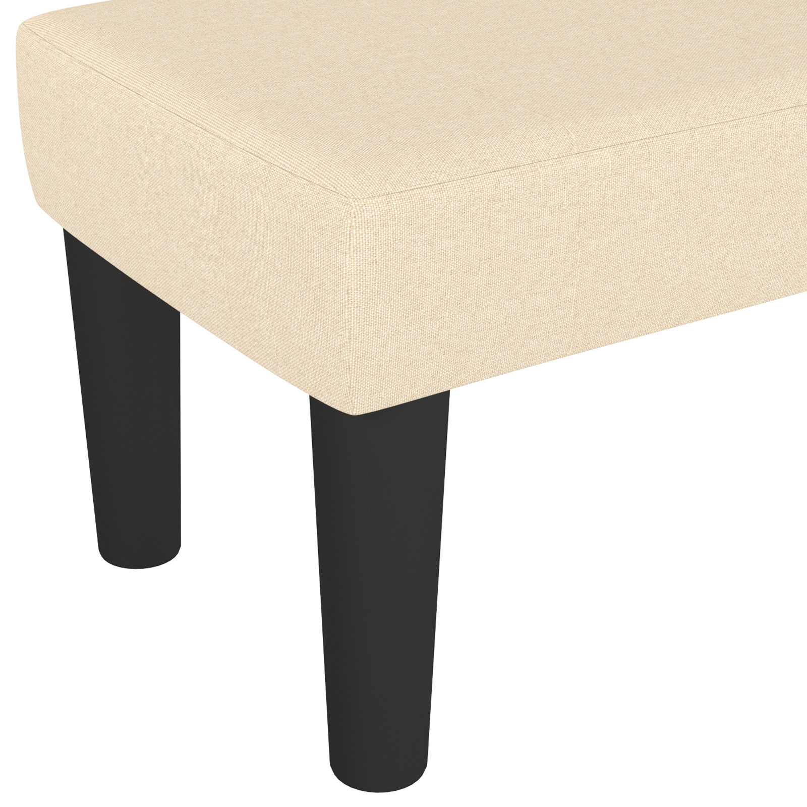 Suoliukas, kreminės spalvos, 100x30x30cm, audinys - Image 5