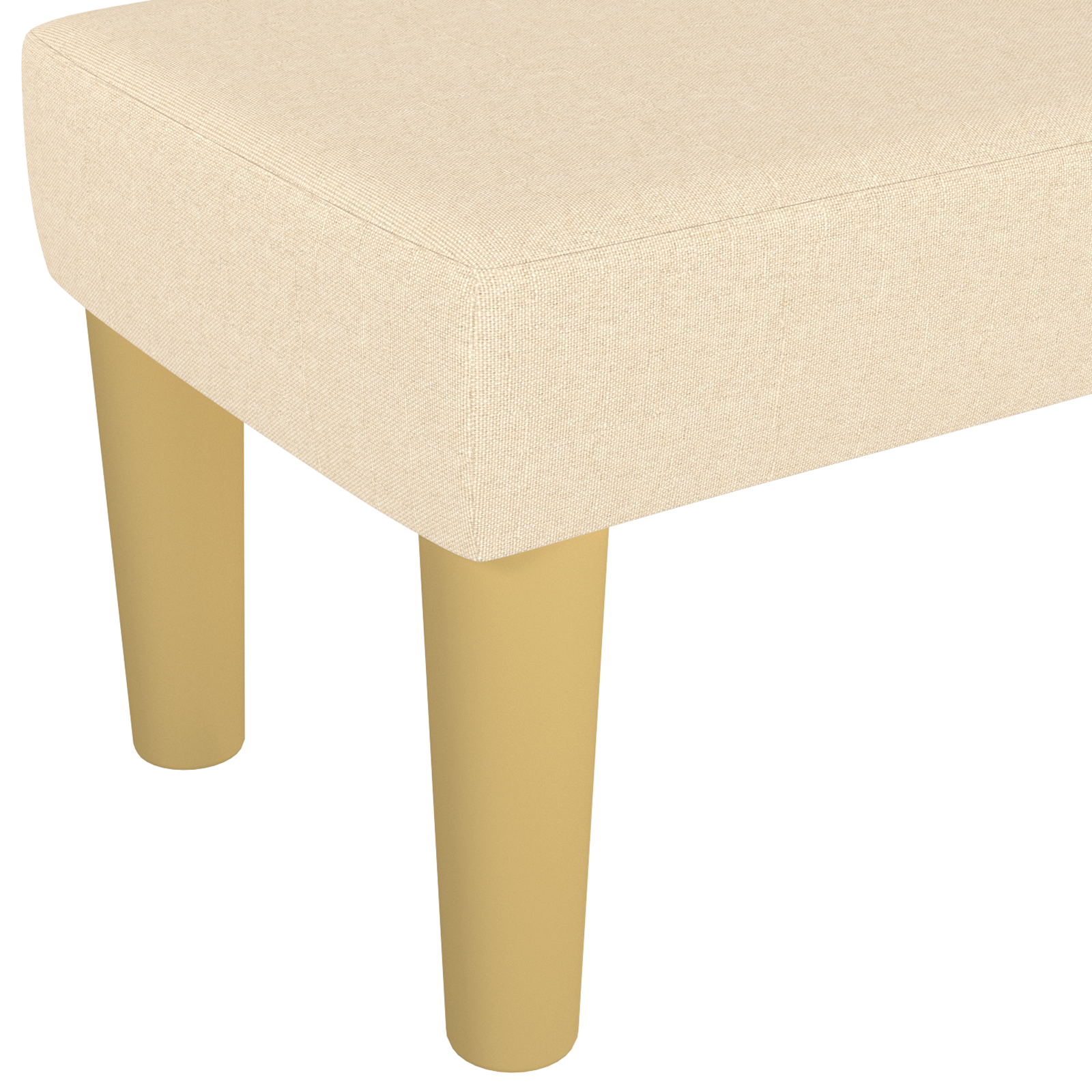 Suoliukas, kreminės spalvos, 100x30x30cm, audinys - Image 5