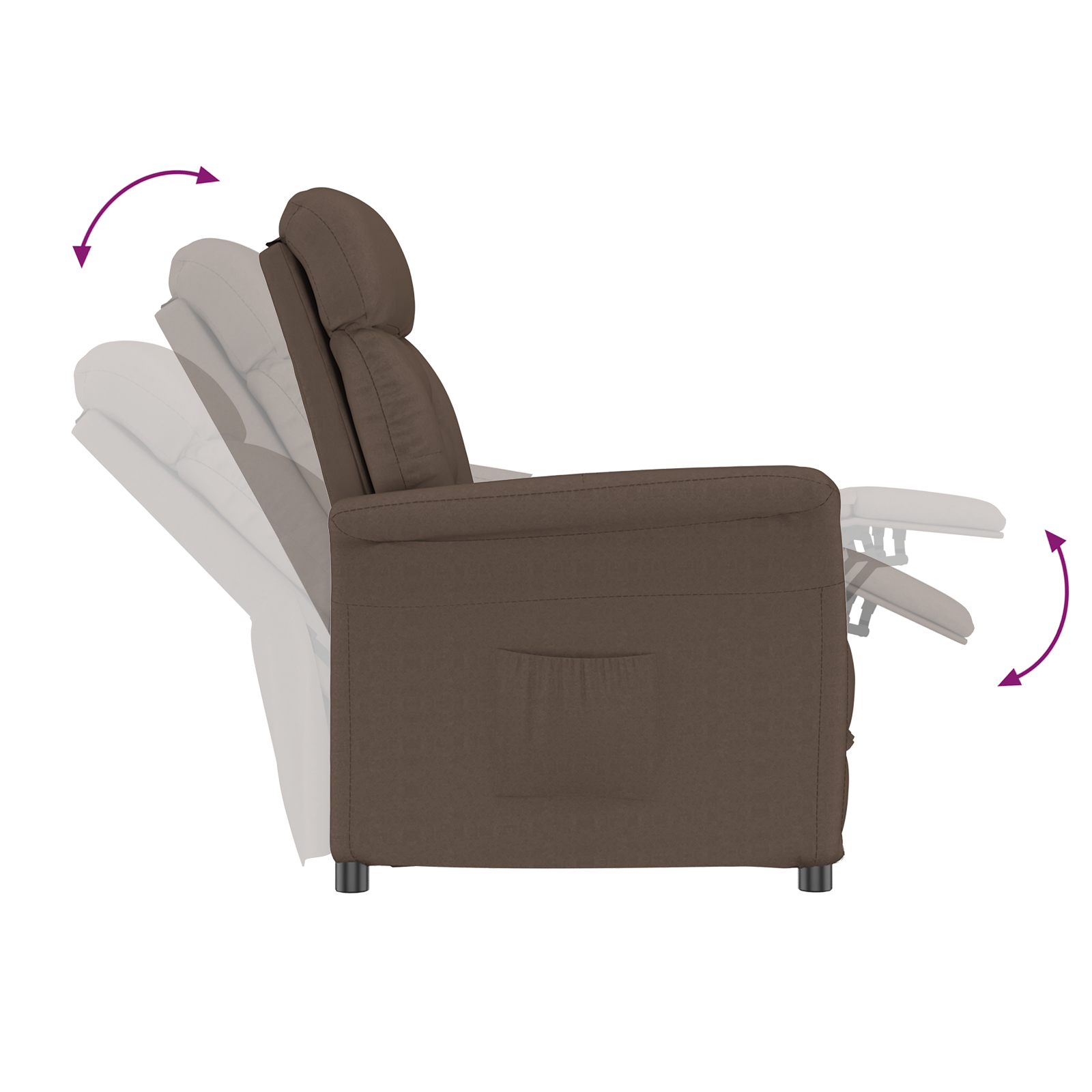 Recliner Brown - Image 6
