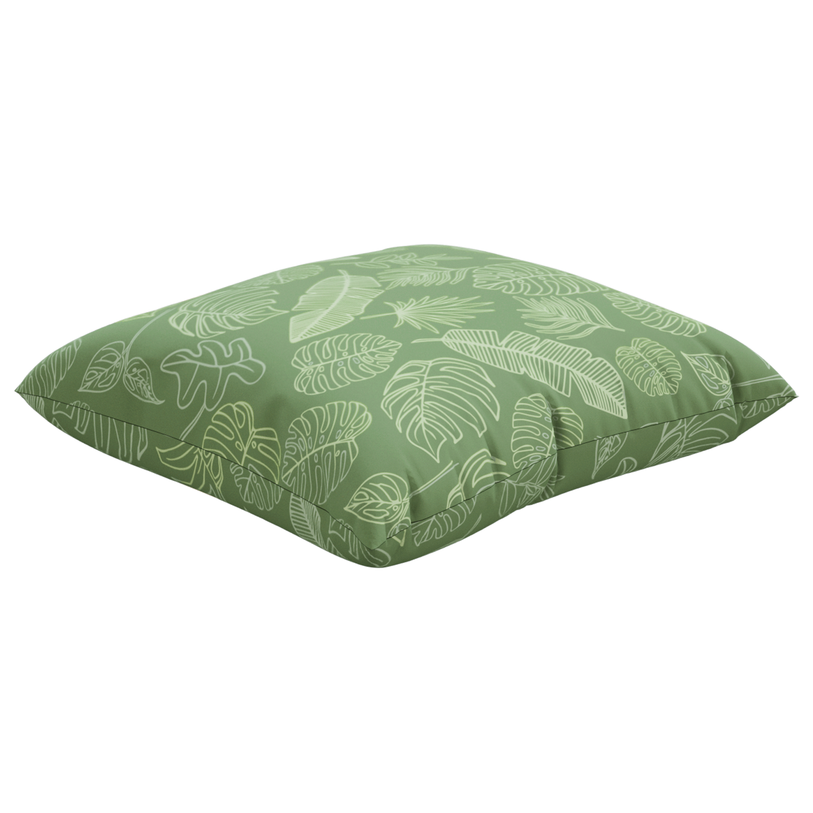 Throw Pillows 4 pcs Leaf Pattern 60x60 cm Fabric - Image 4