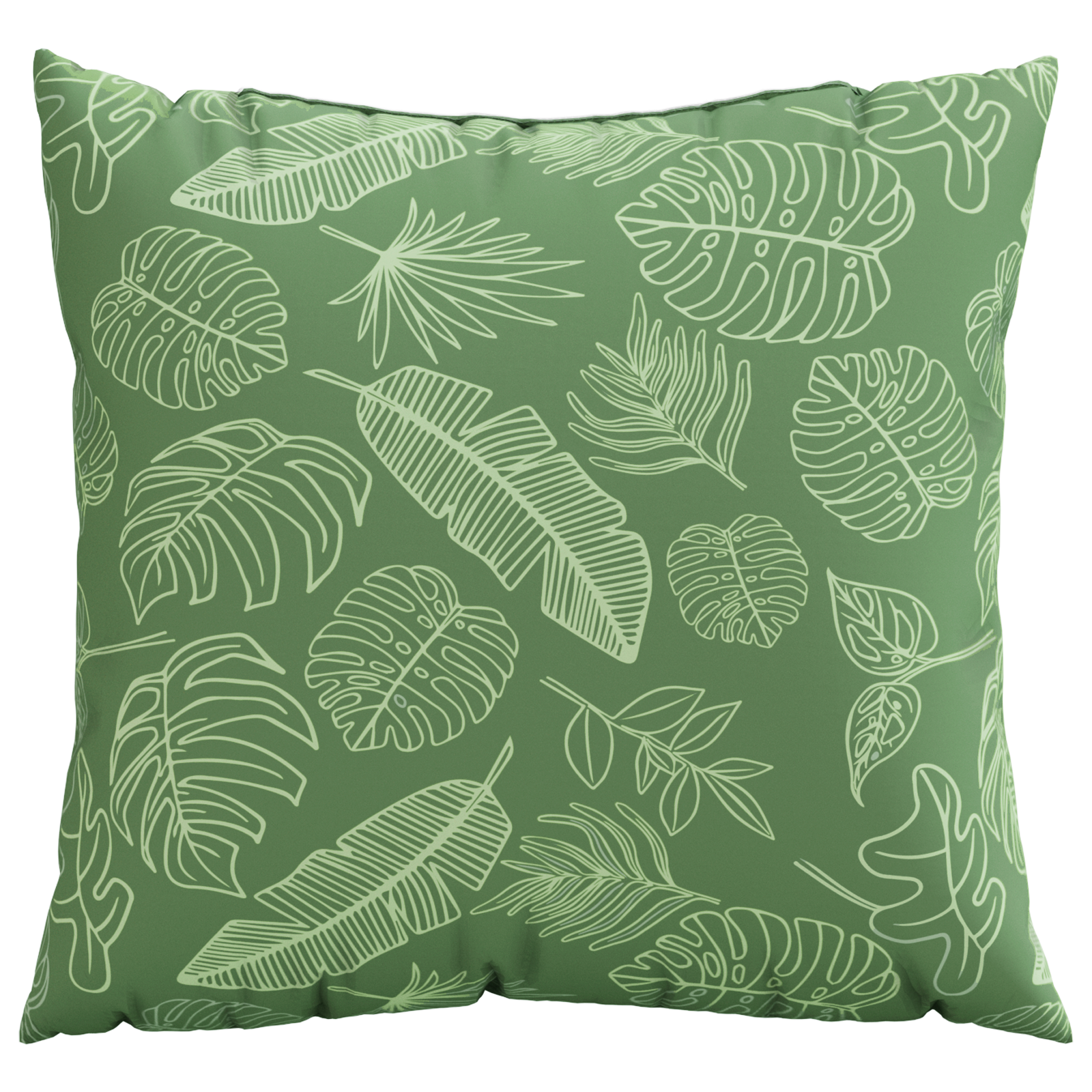 Throw Pillows 4 pcs Leaf Pattern 60x60 cm Fabric - Image 5