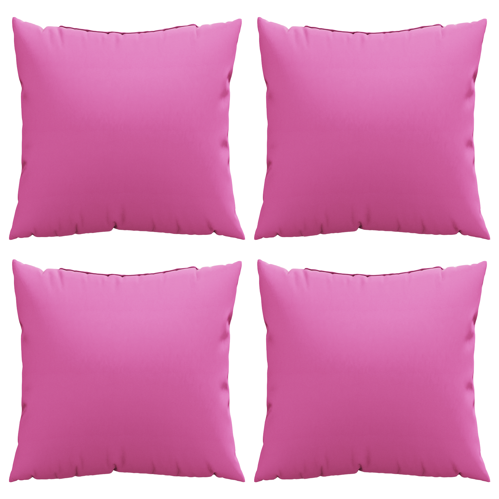 Throw Pillows 4 pcs Pink 60x60 cm Fabric - Image 2