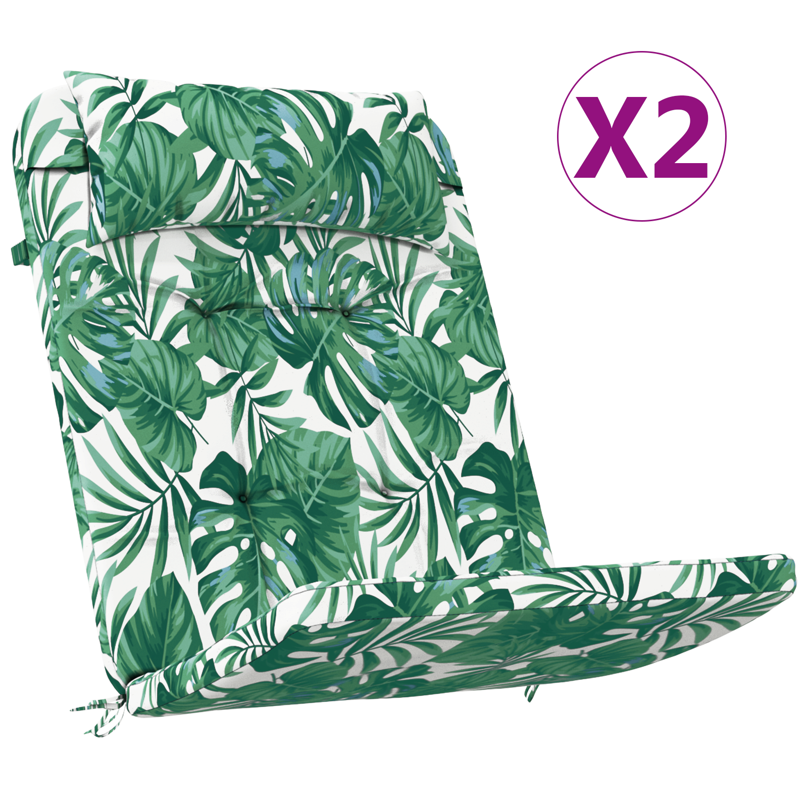 Tropical Leaf Cushion Leaf Pattern Polyester Medium Pattern - Image 3