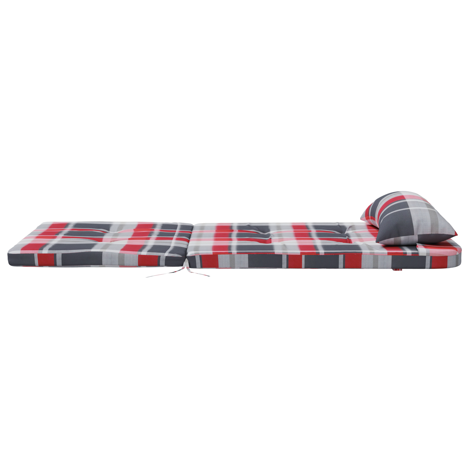 Red Chair Cushions Red check pattern Cotton blend Standard - Image 7