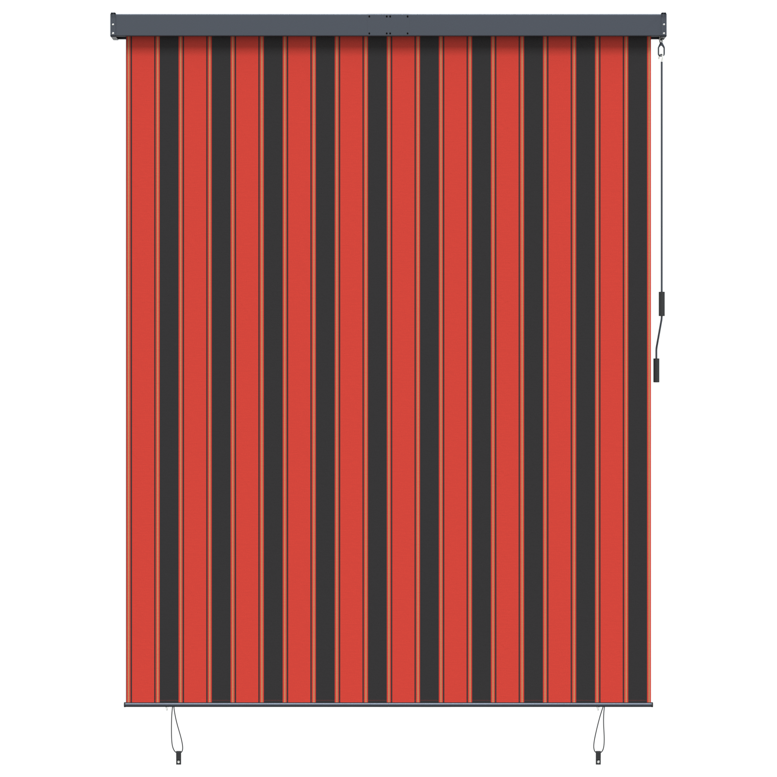 Rolgordijn Oranje en Bruin 200 x 250 cm Stof en Aluminium