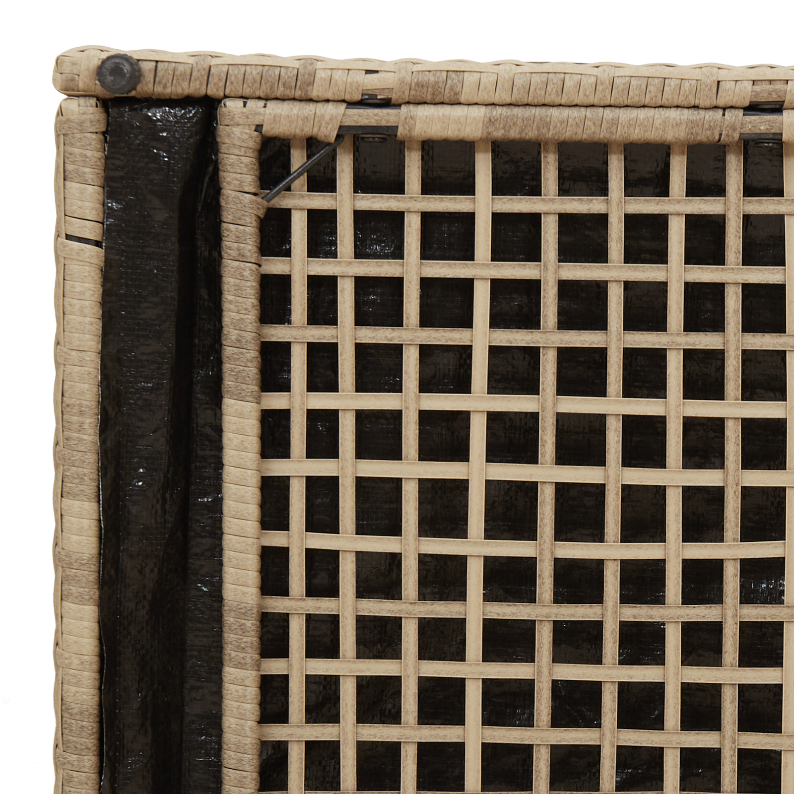lauko saugojimo dėžė Smėlio spalvos Sintetinis rotangas Vidutinė - Image 10