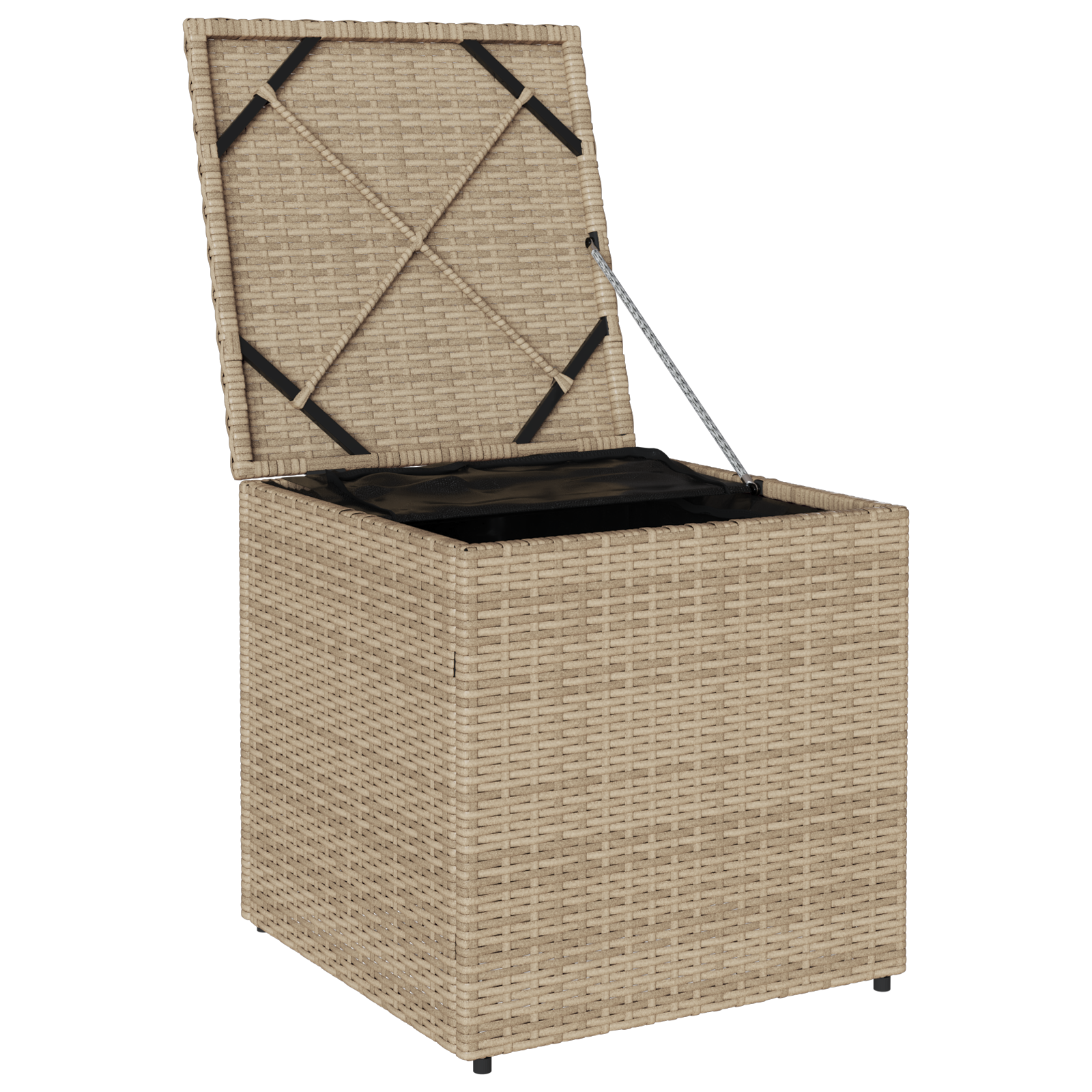 lauko saugojimo dėžė Smėlio spalvos Sintetinis rotangas Vidutinė - Image 4