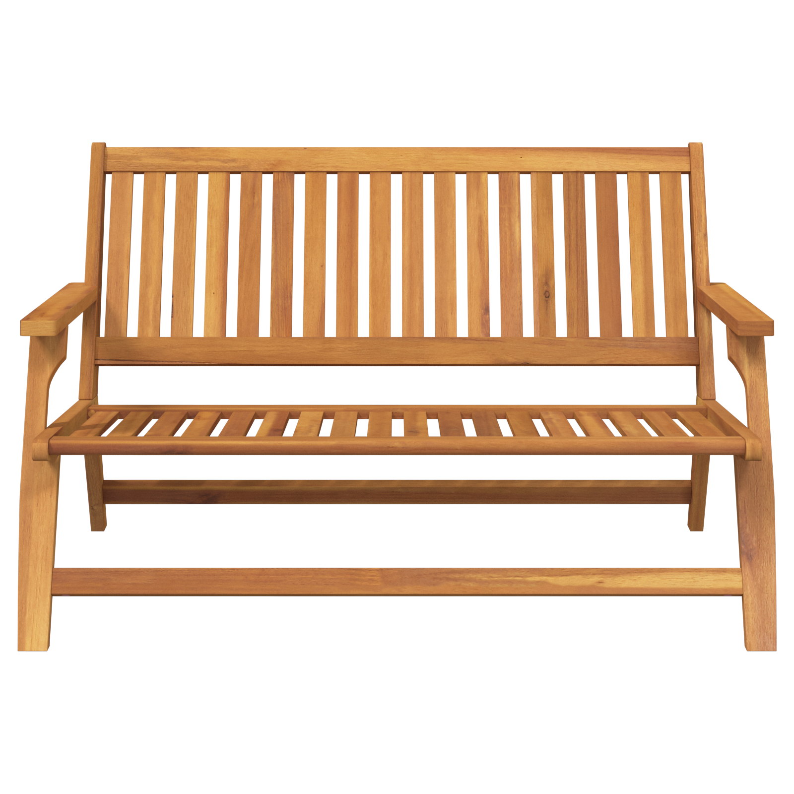 Garden Bench 122.5x77x74 cm Solid Acacia Wood - Image 5