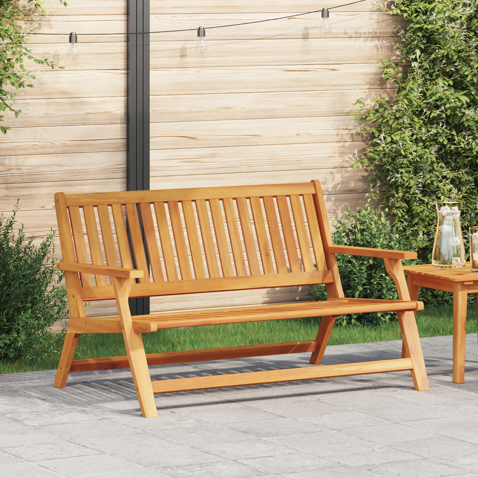 Tuinbank 122,5x77x74 cm Massief acaciahout