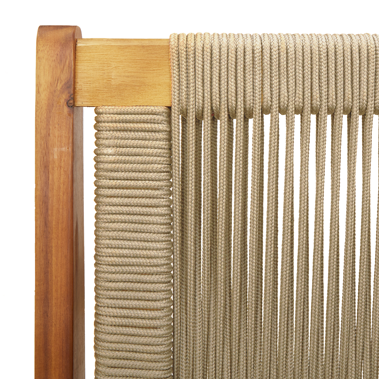 Garden Bench Beige 76x122x73 cm Solid Wood Acacia - Image 8