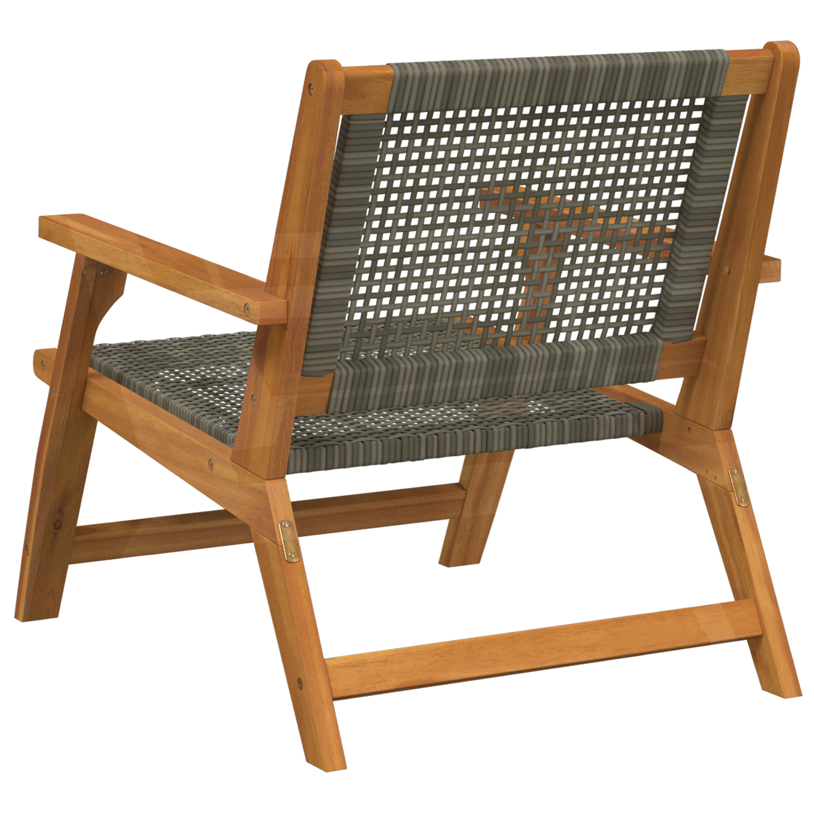 Garden Chairs 2 pcs Grey 76x67x73.5 cm Solid Wood Acacia - Image 5