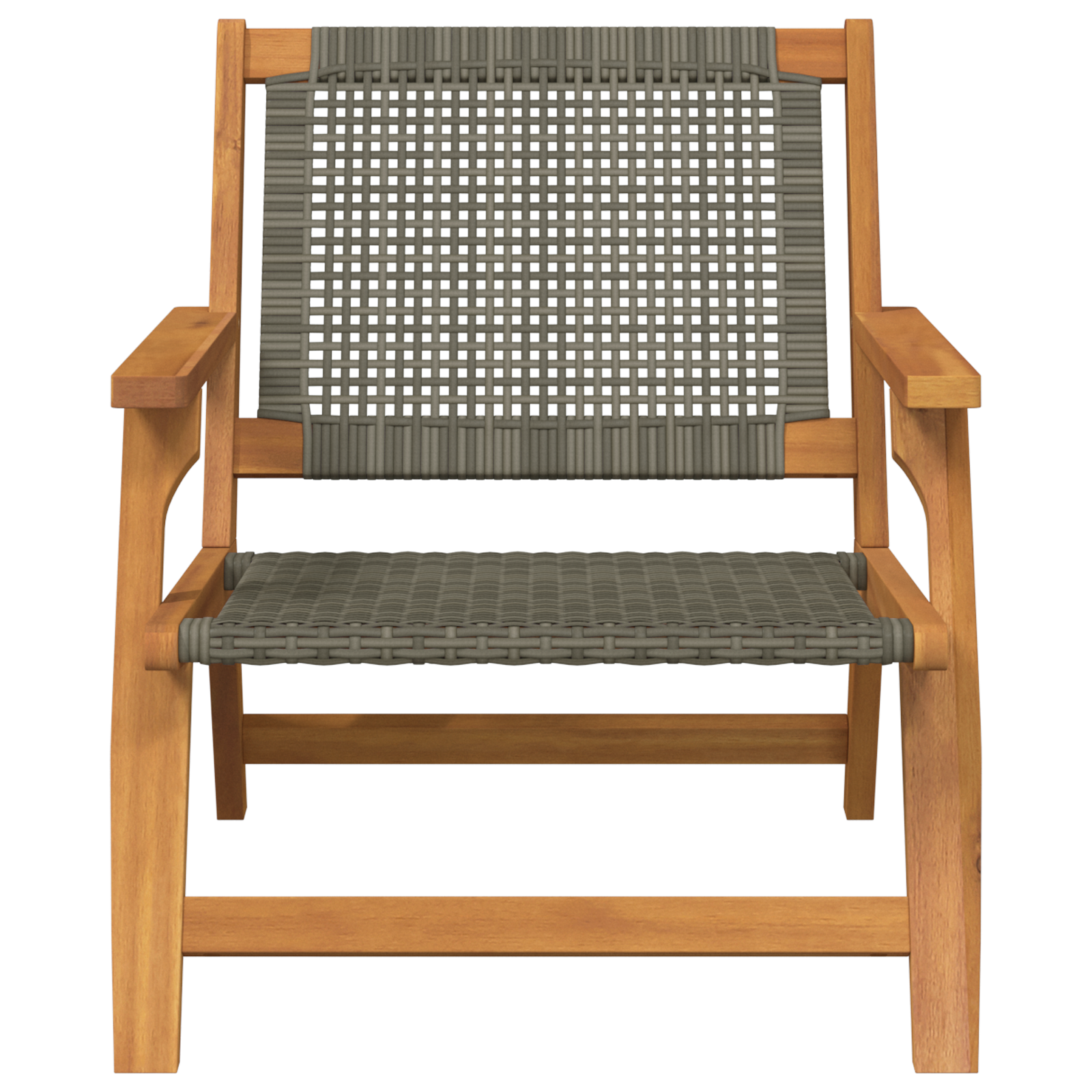 Garden Chairs 2 pcs Grey 76x67x73.5 cm Solid Wood Acacia - Image 6