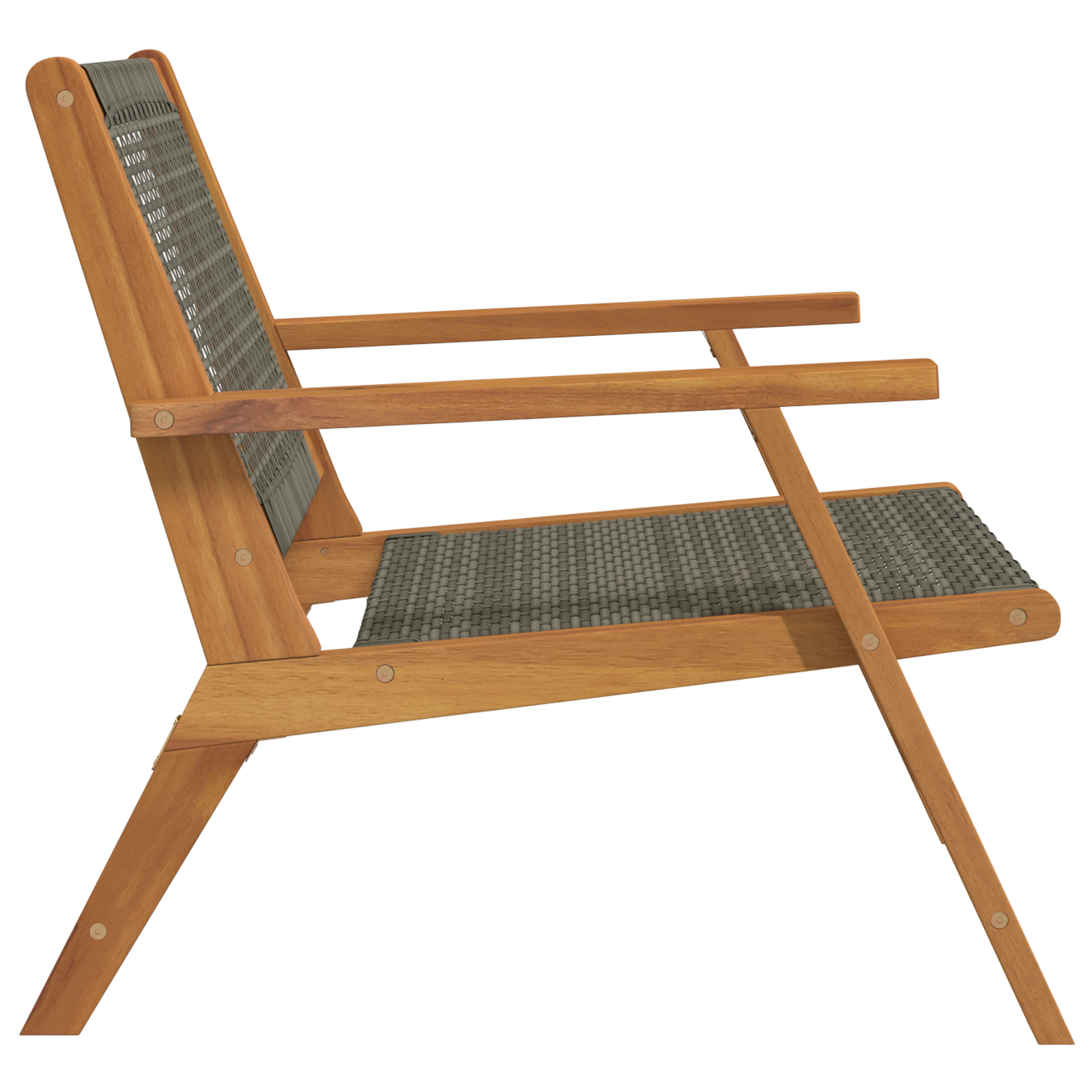 Garden Chairs 2 pcs Grey 76x67x73.5 cm Solid Wood Acacia - Image 7