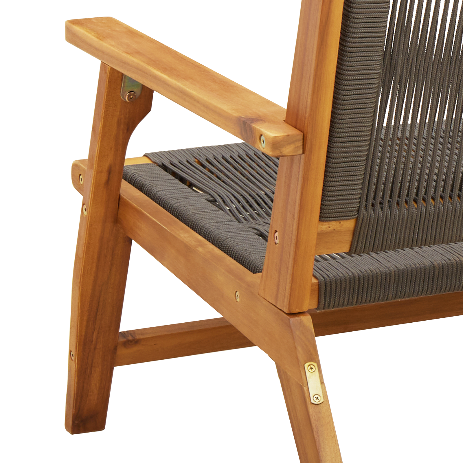 Garden Chairs 2 pcs Grey 67x77x73 cm Solid Wood Acacia - Image 10