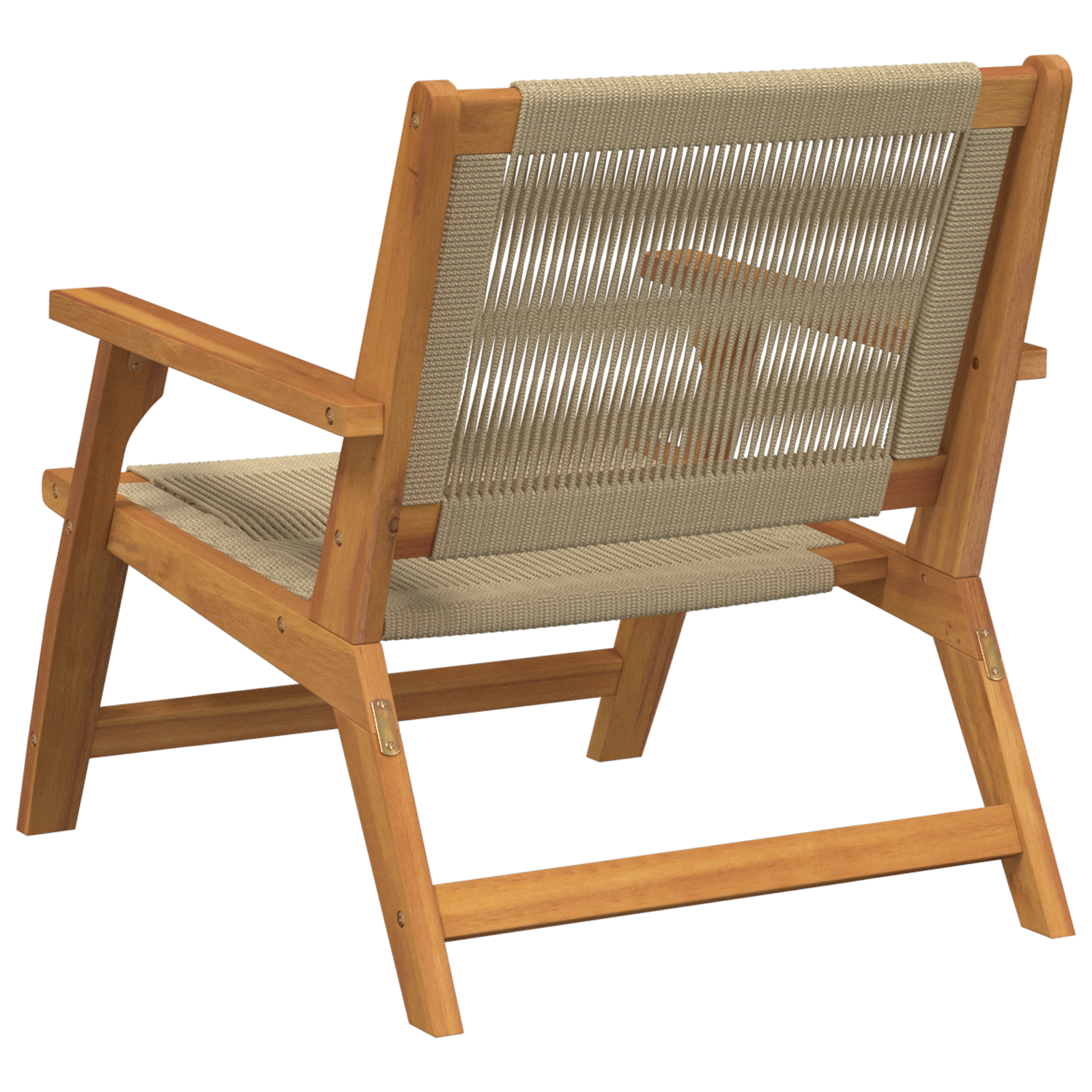 Garden Chairs 2 pcs Beige 67x77x73 cm Solid Wood Acacia - Image 5