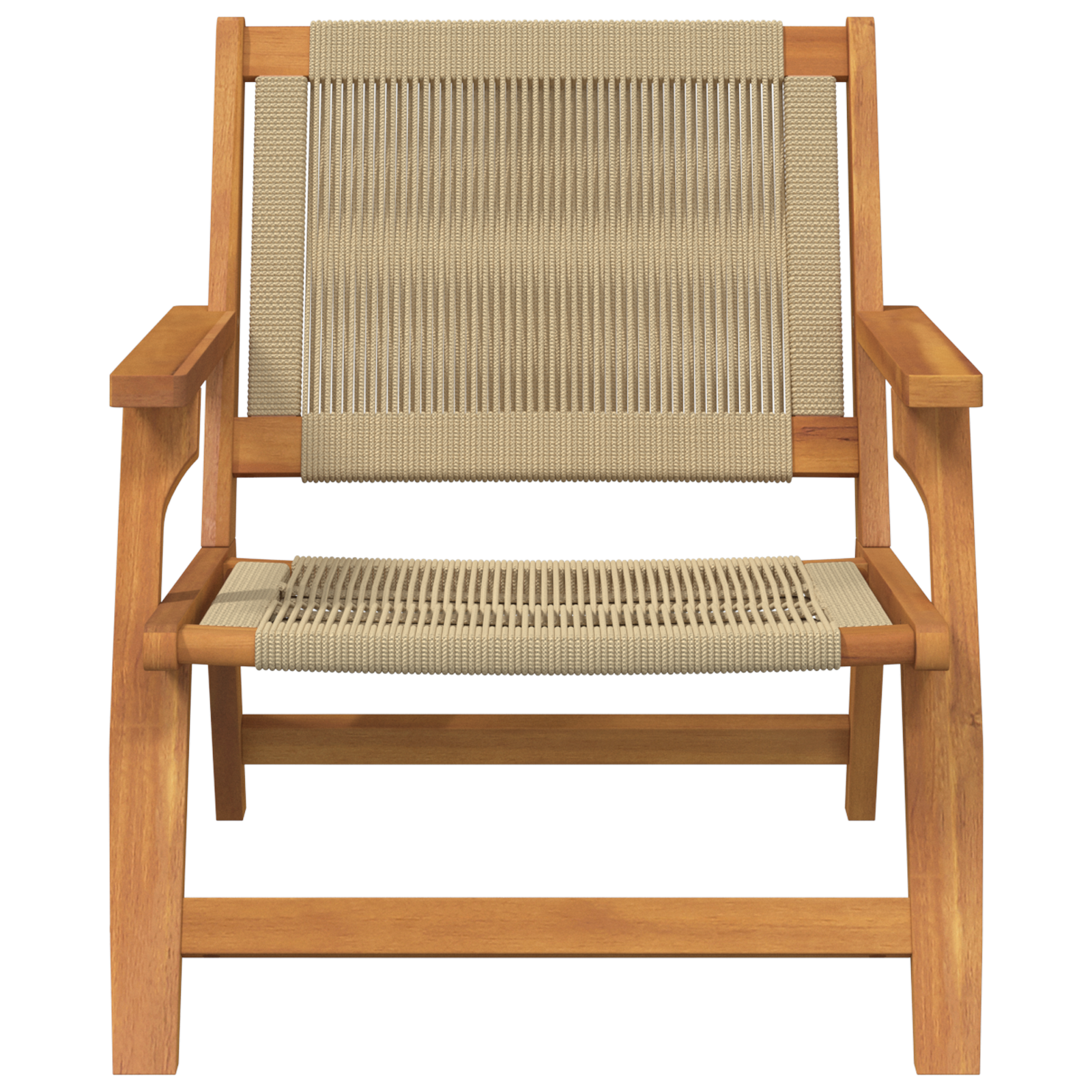 Garden Chairs 2 pcs Beige 67x77x73 cm Solid Wood Acacia - Image 6