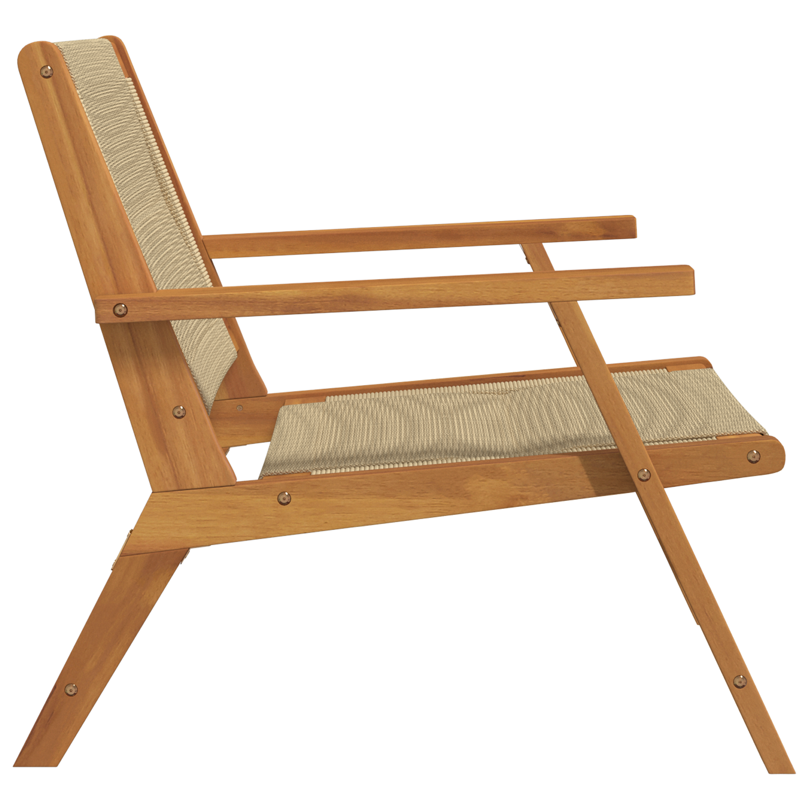 Garden Chairs 2 pcs Beige 67x77x73 cm Solid Wood Acacia - Image 7