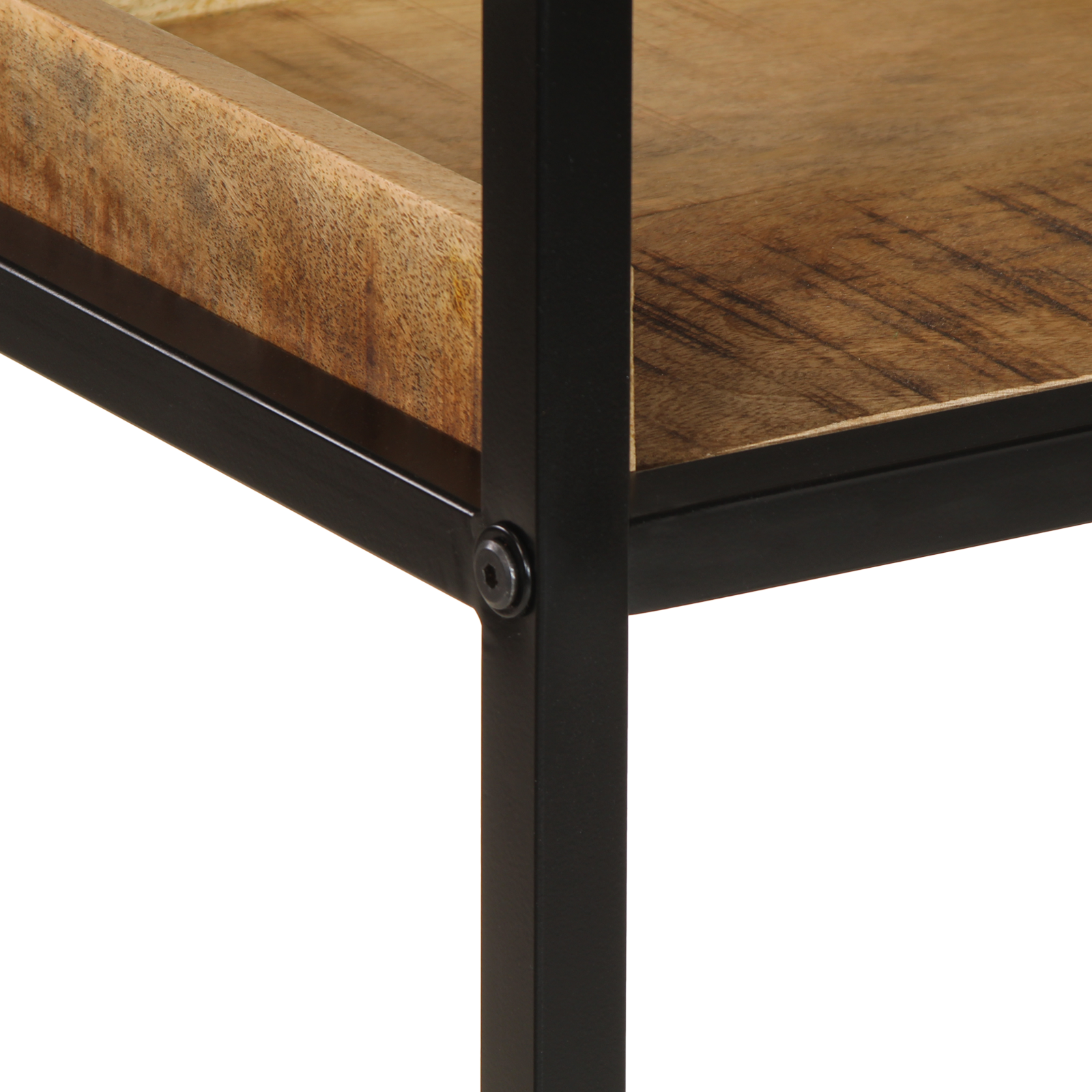 Bookcase 70x35x110 cm Solid Wood Rough Mango - Image 7