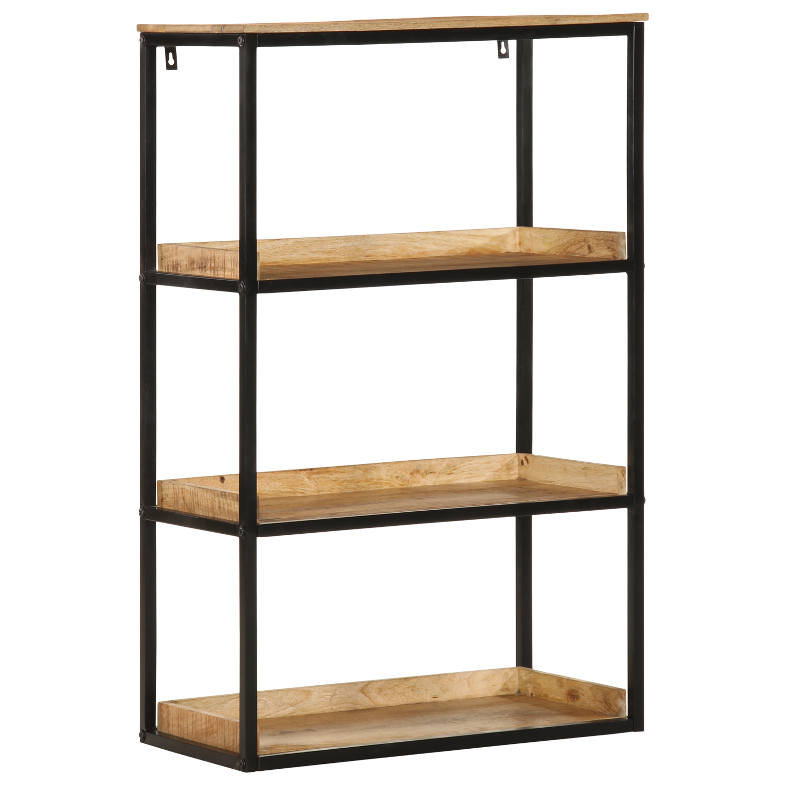 Bookcase 70x35x110 cm Solid Wood Rough Mango